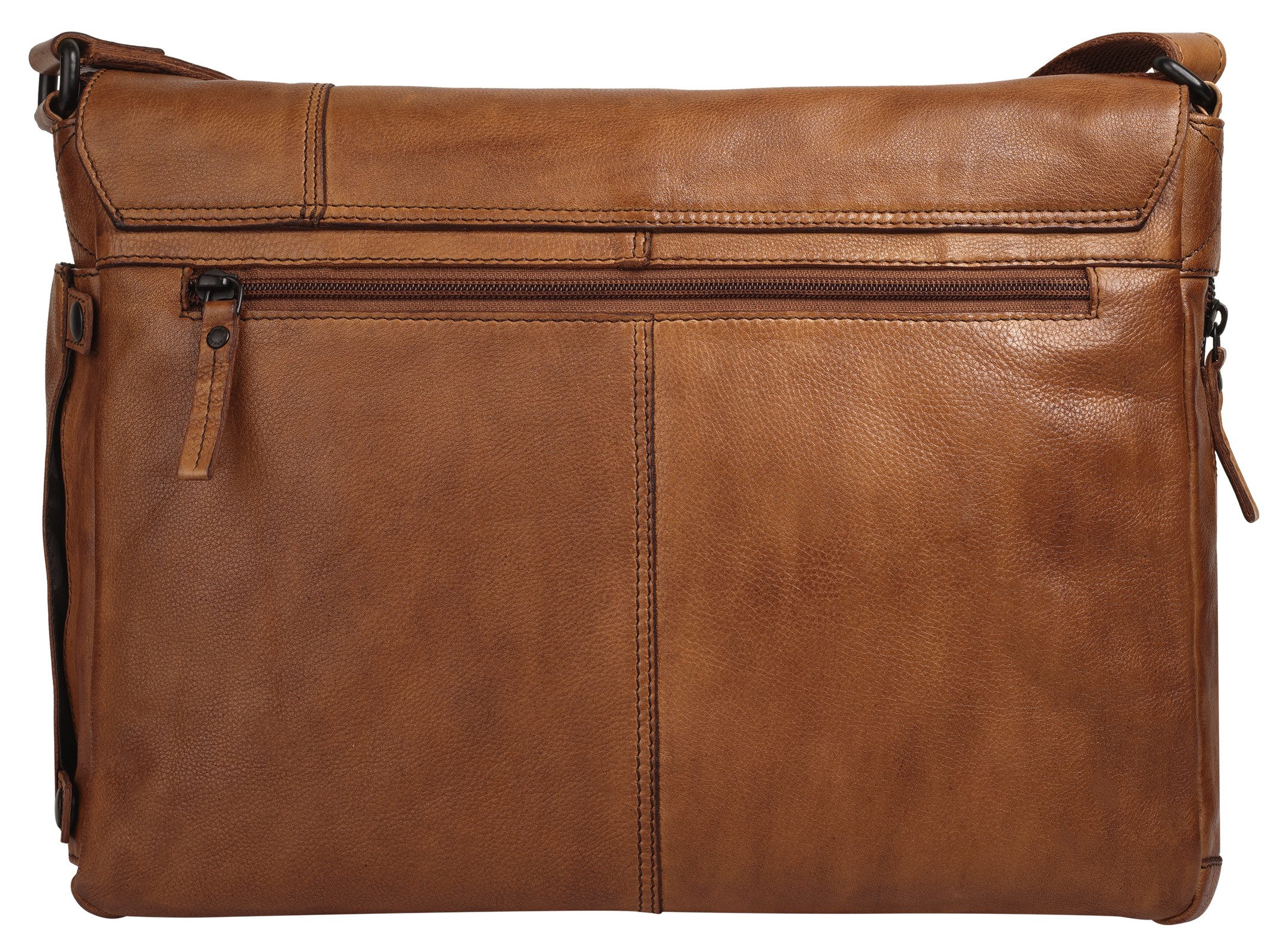 Spikes & Sparrow Schoudertas echt leder