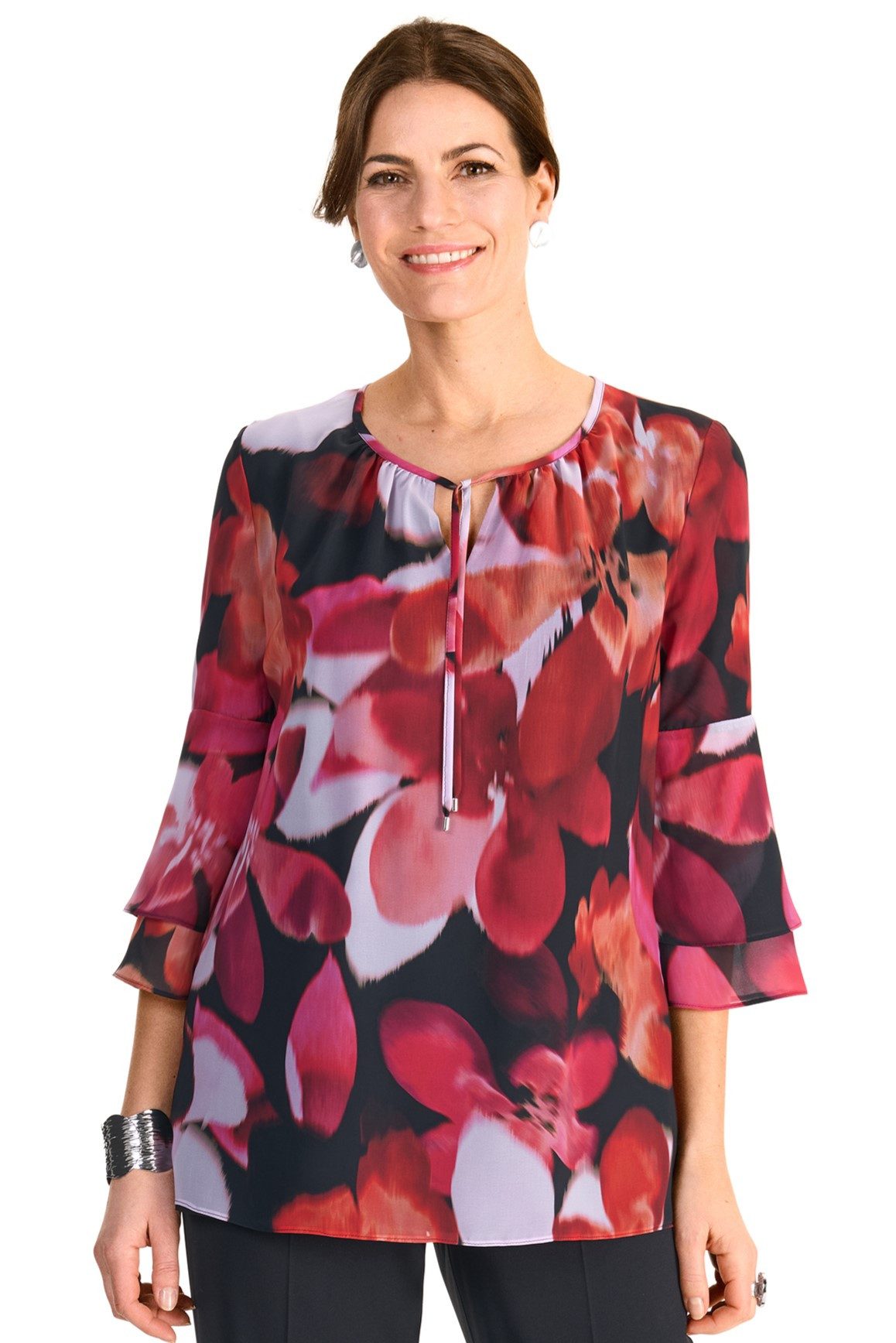 HERMANN LANGE Collection Gedessineerde blouse