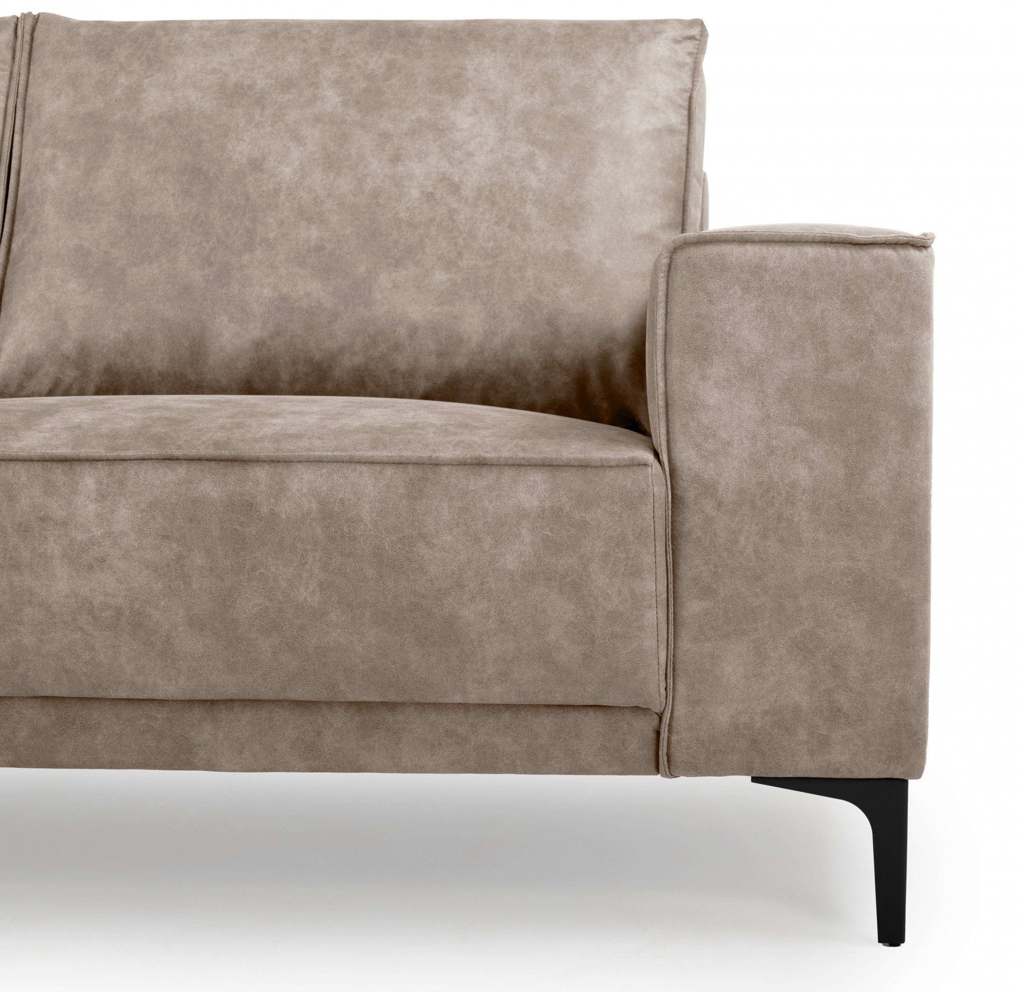 Places of Style Hoekbank Oland, structuur, platweefsel, luxe microvezel, bouclé