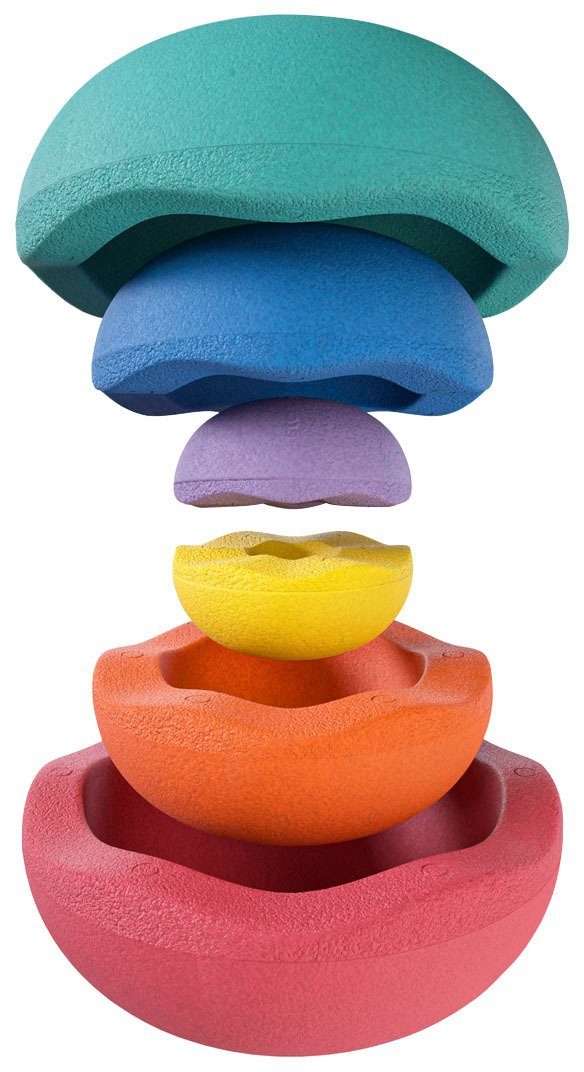 Stapelstein Balancetrainer Inside rainbow classic (set, 6-delig)