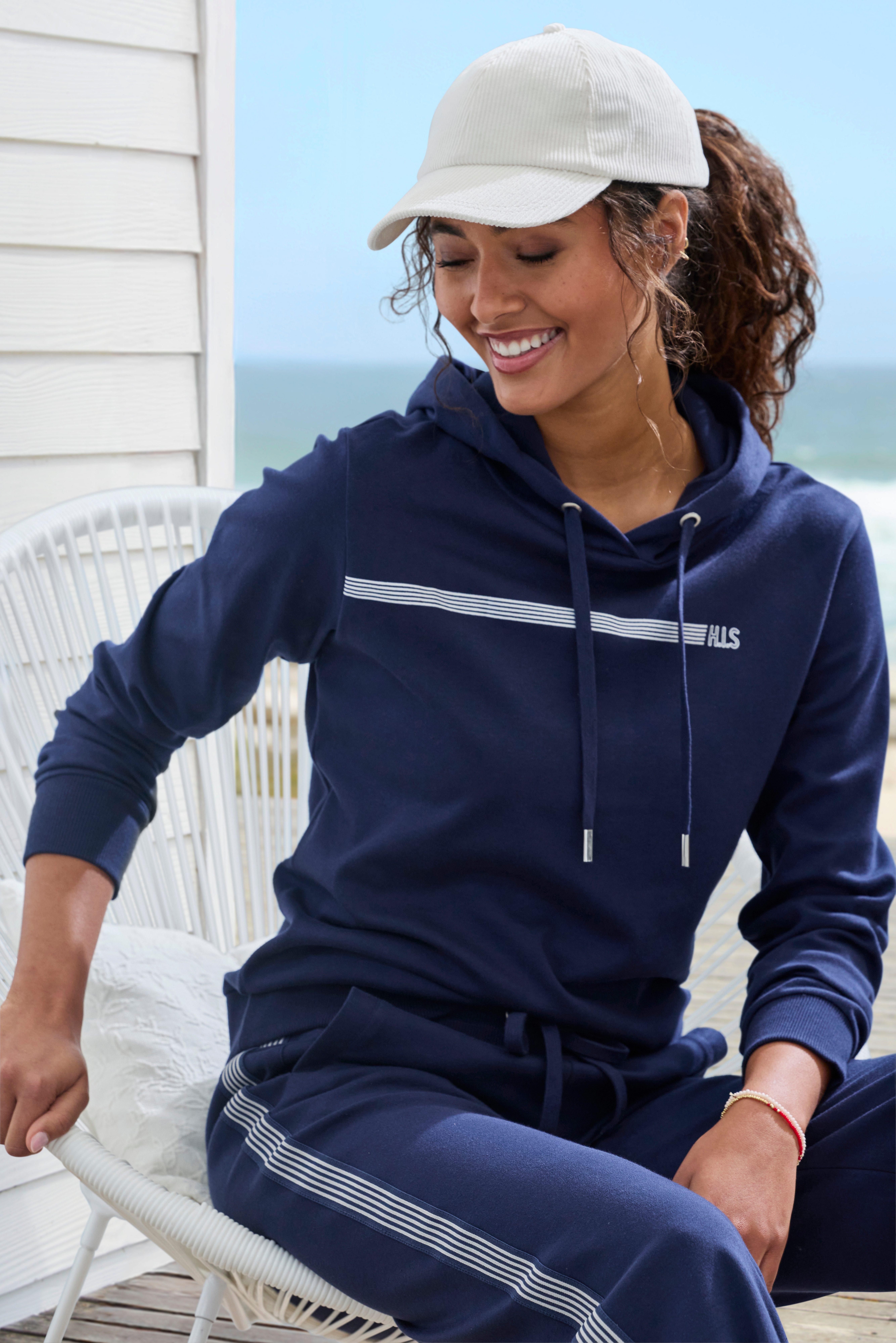 H.I.S Relaxbroek met zijstreeppatroon