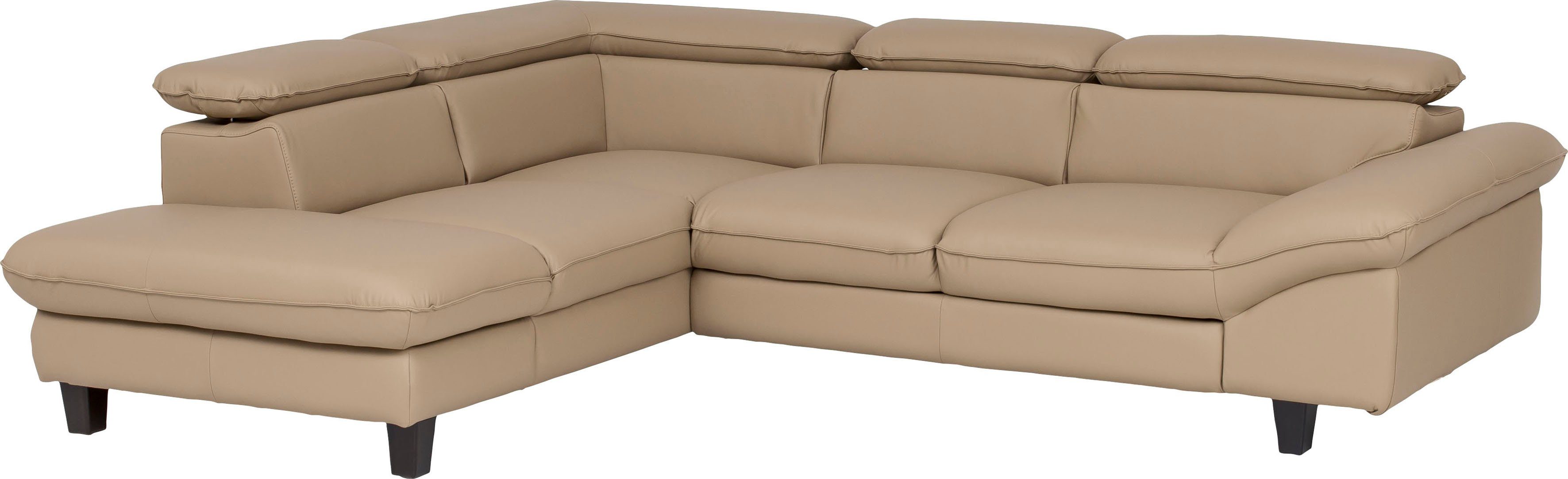 Home affaire Hoekbank Pilot L-vorm met hoofdeinde-verstelling, optionele bedfunctie en bedlade