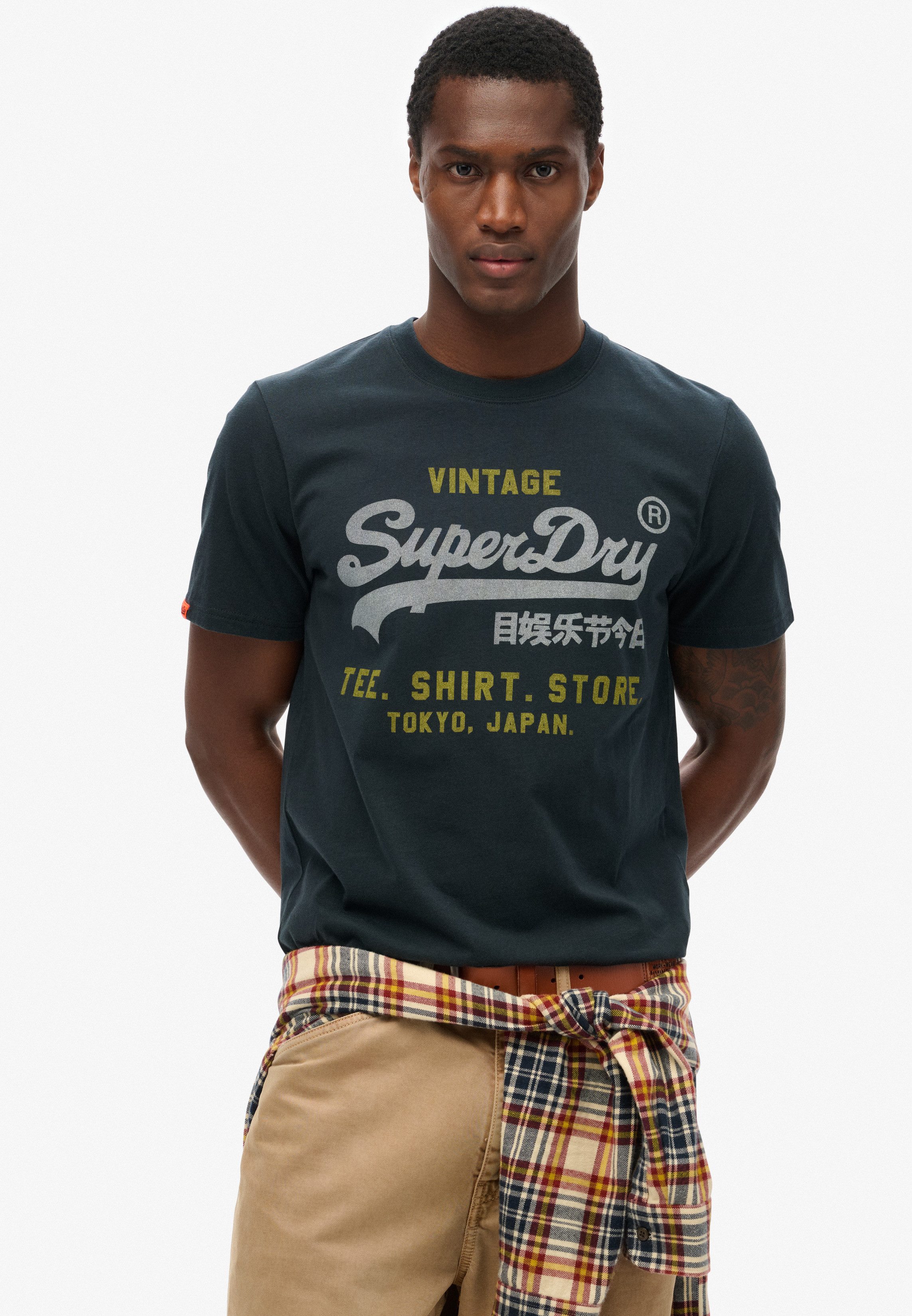 Superdry Shirt met ronde hals