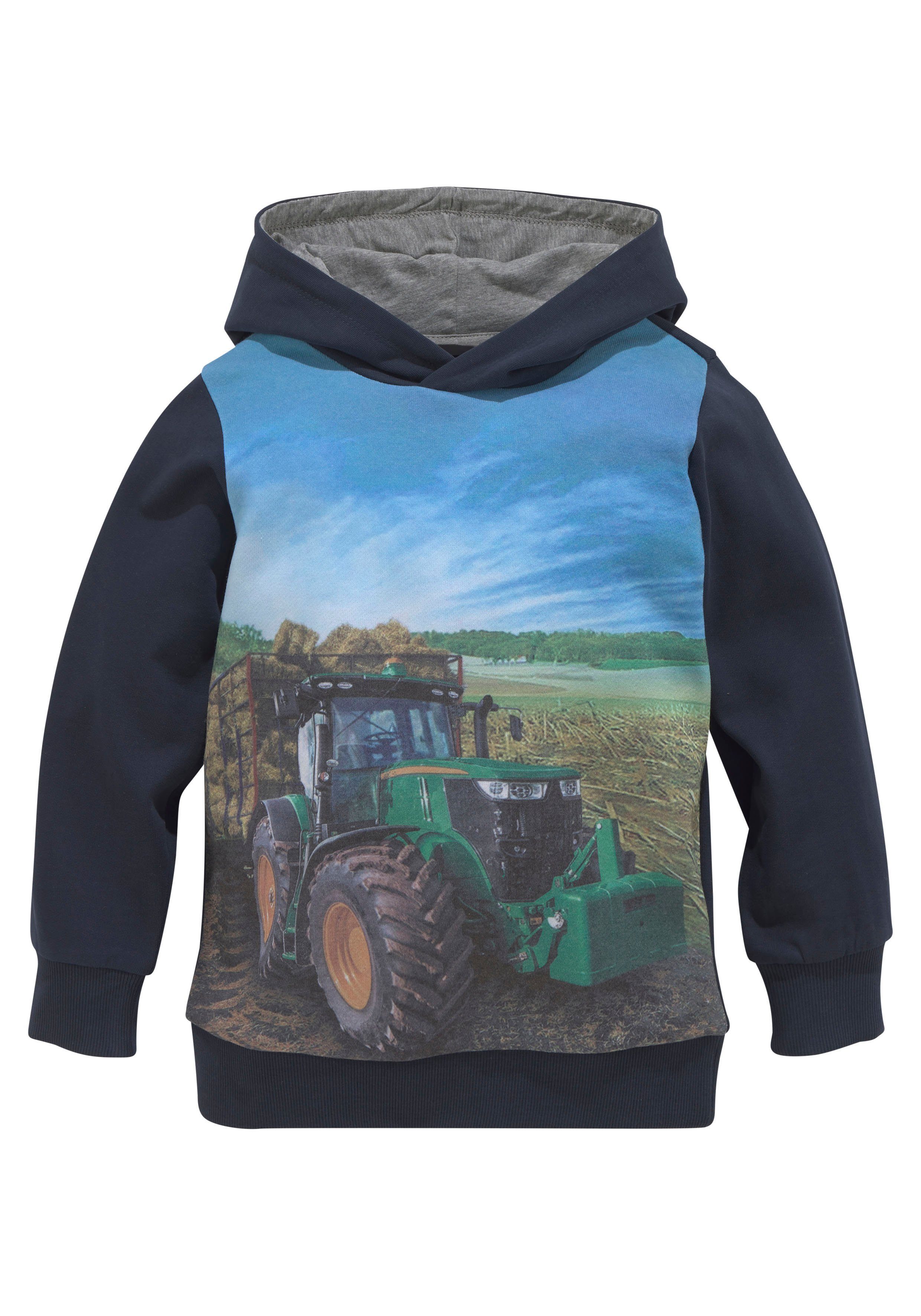 KIDSWORLD Hoodie Hot Wheels bedrukt ontwerp, van opgeruwde sweatstof, met ribboordjes