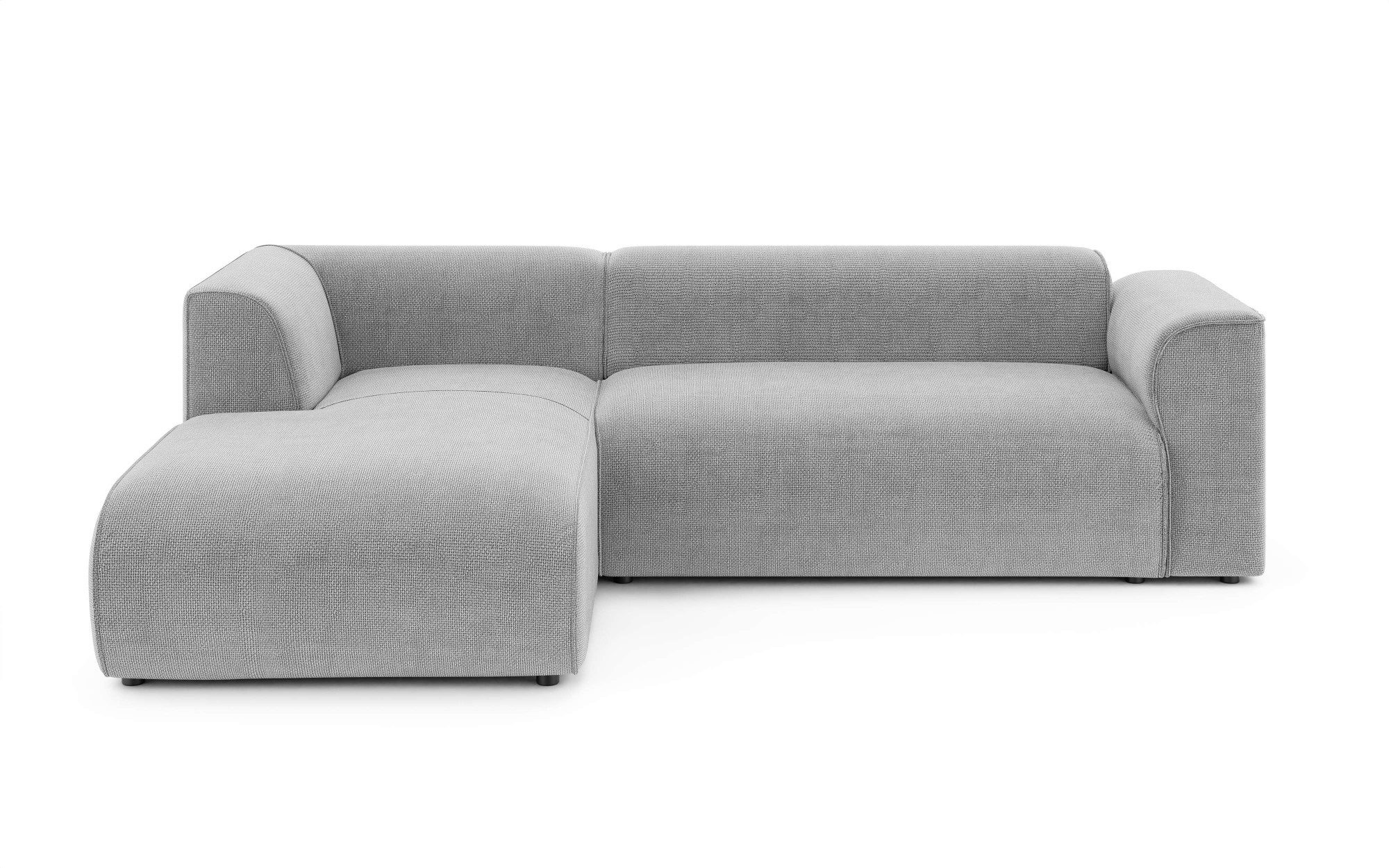 INOSIGN Hoekbank MERID L-vorm (257 cm), tijdloos & stijlvol ontwerp Uitgebreid gepolsterd, in cord, chenille en structuur