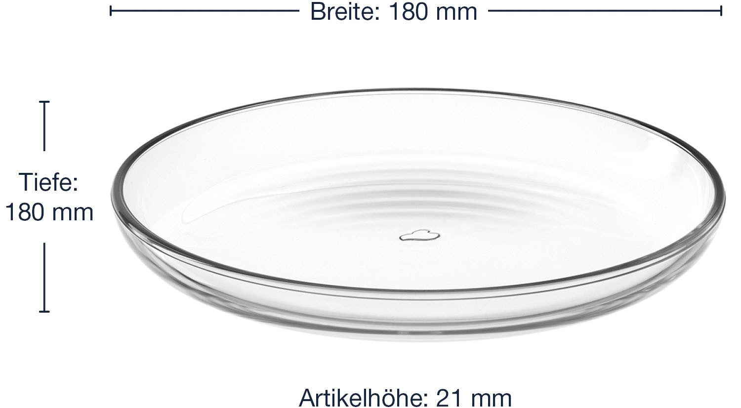 LEONARDO Schaal Schalen-/Teller-set, 5-delig CUCINA, 4x Ø 18 cm & 1x Ø 21,5 cm (set, 5-delig)