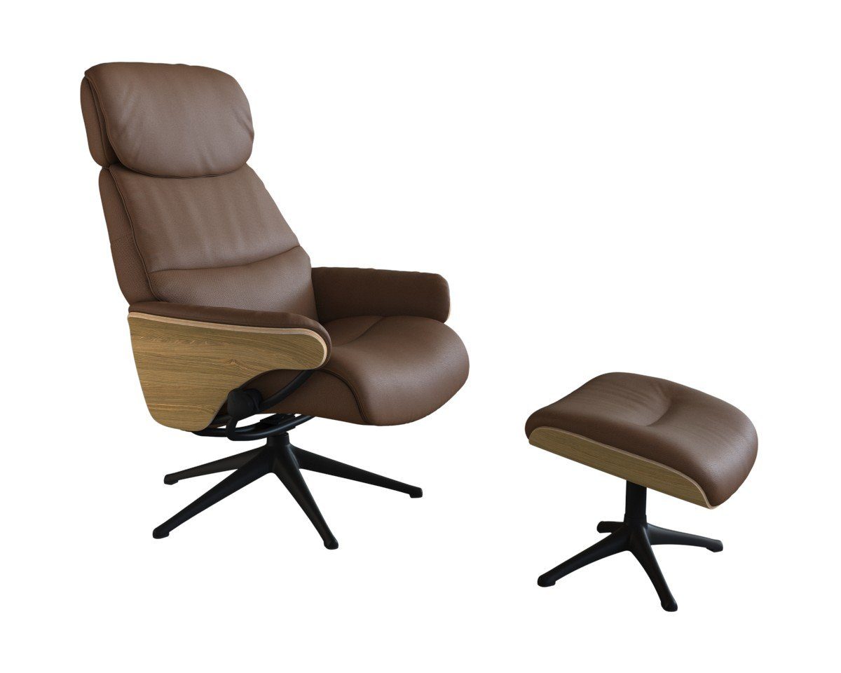 FLEXLUX Relaxfauteuil Aarhus, functionele stoel, gestoffeerde stoel, armleuningen, TV-fauteuil