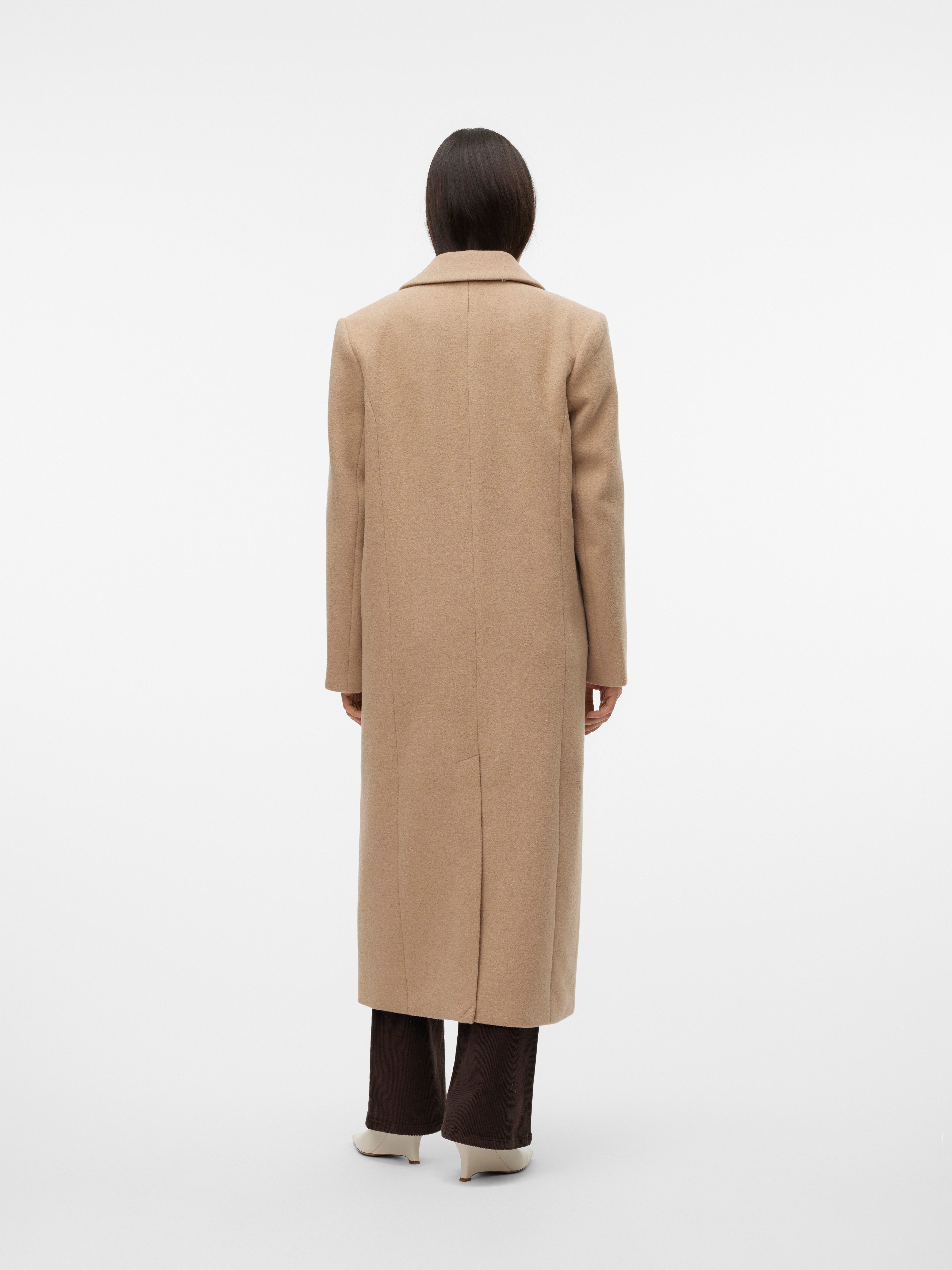 Vero Moda Lange jas VMEDENSIA LONG WOOL COAT GA