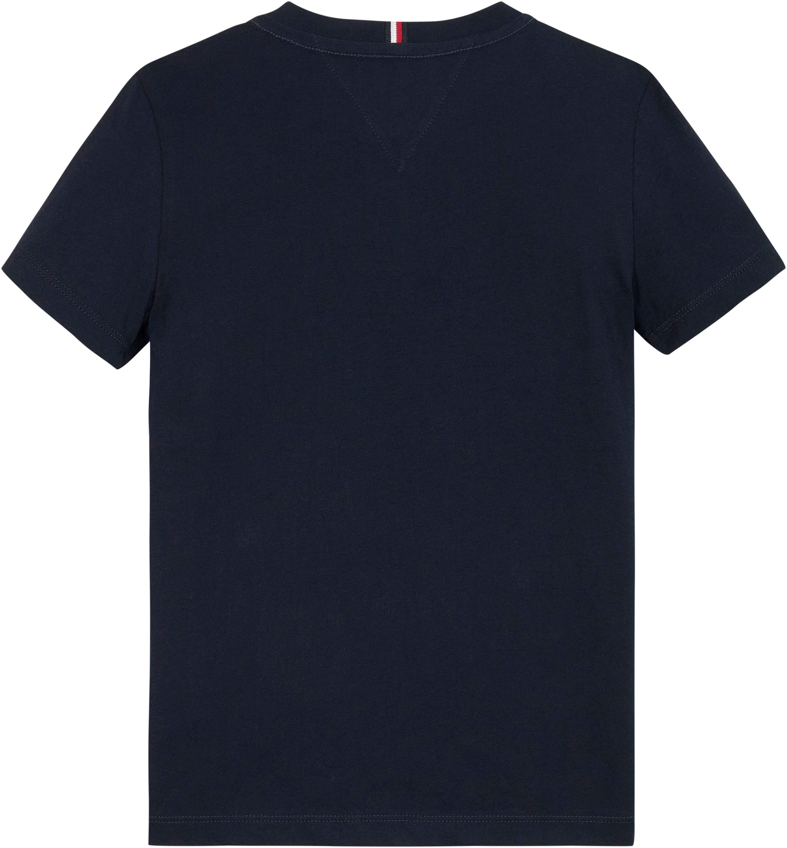 Tommy Hilfiger Shirt met korte mouwen MONOTYPE FLOCK REGULAR TEE SS Kinderen tot 16 jaar met logo-opdruk