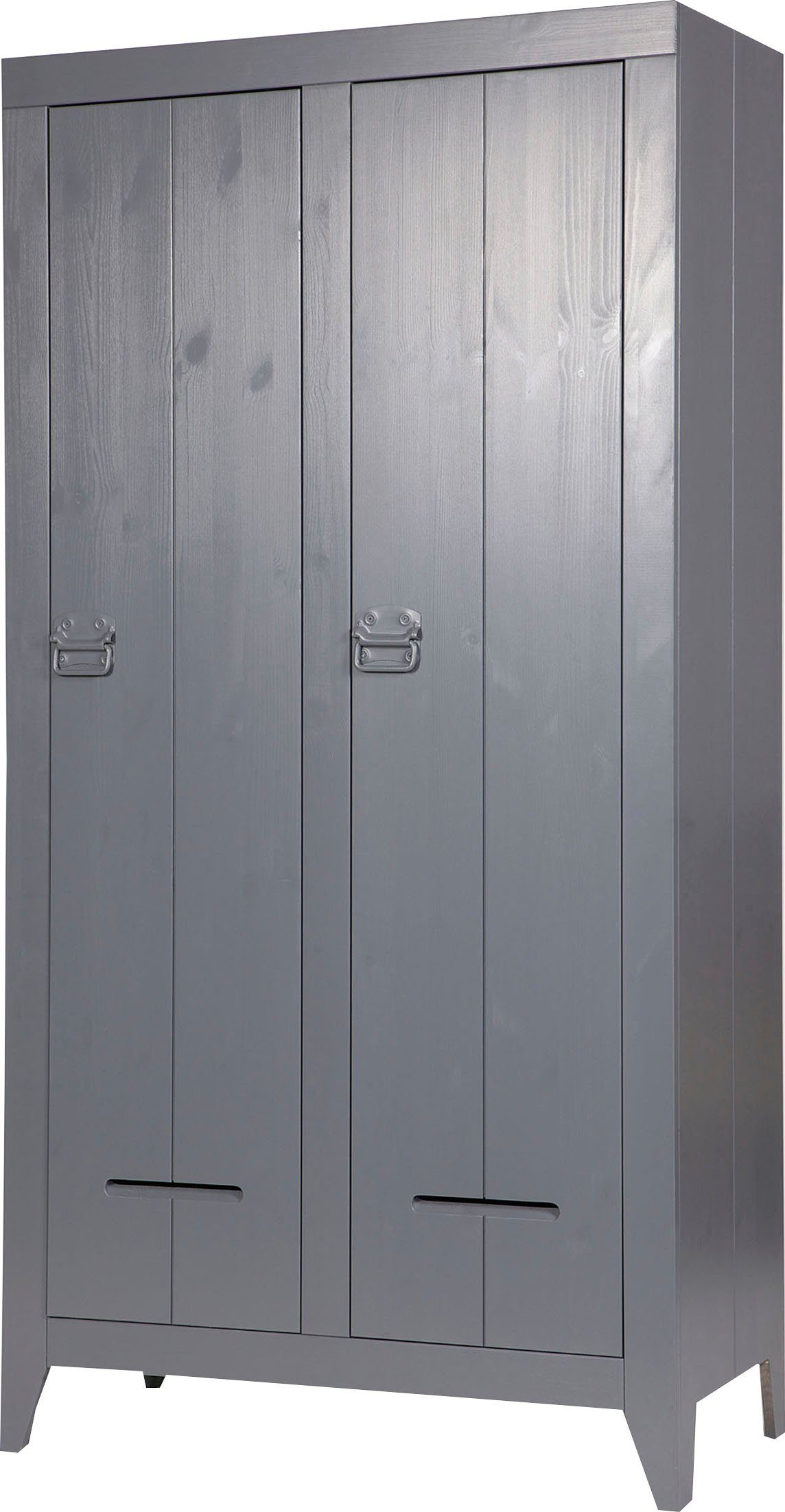 WOOOD Kledingkast Kluis 2-deurs, met metalen handgrepen, h 190 cm x b 95 cm