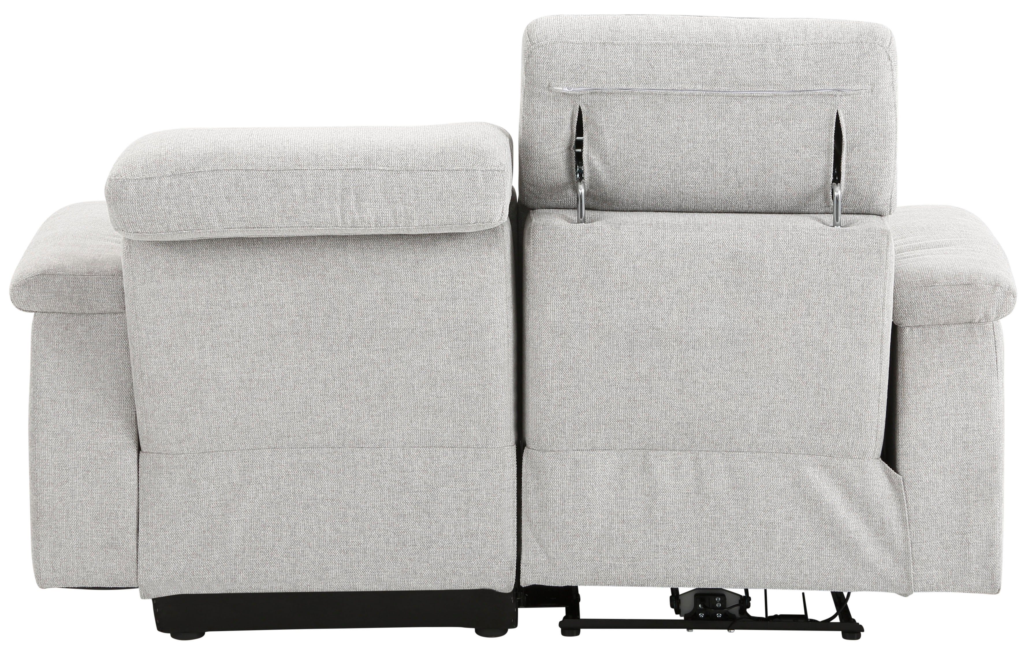 Home affaire 2-zitsbank Binado met handmatige of elektrische relaxfunctie met usb-aansluiting