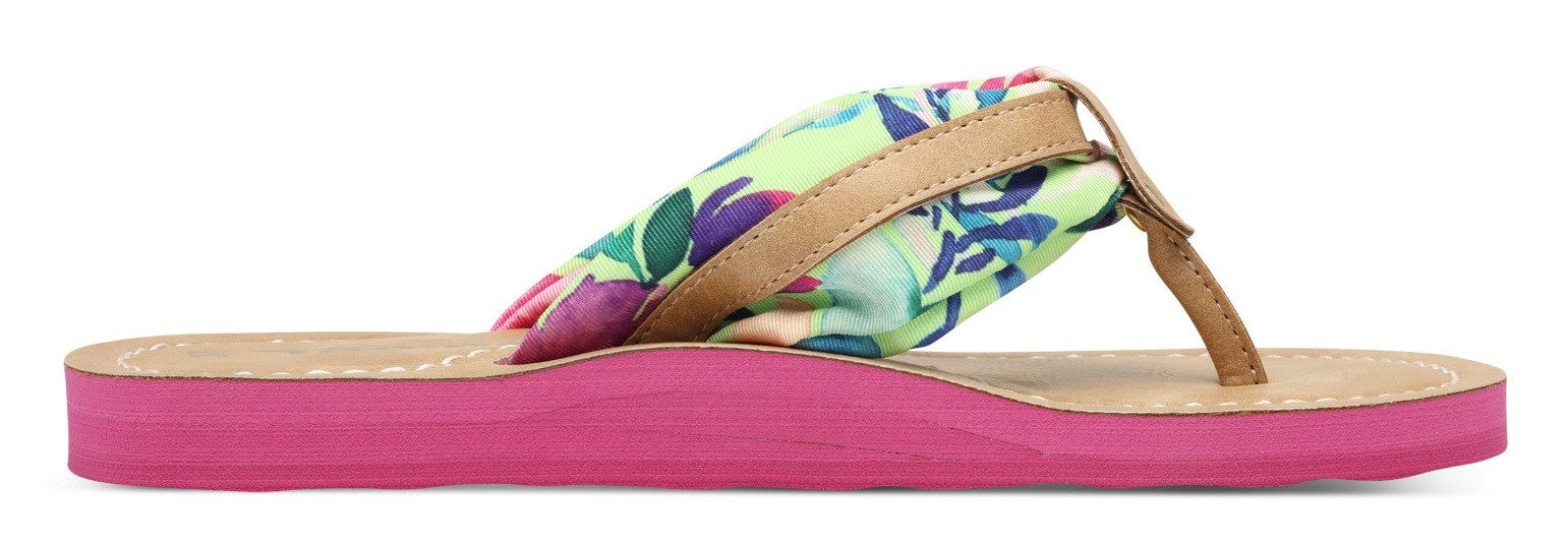 Tamaris Teenslippers Avril , zomerschoenen, flats, slippers met t-logo hanger