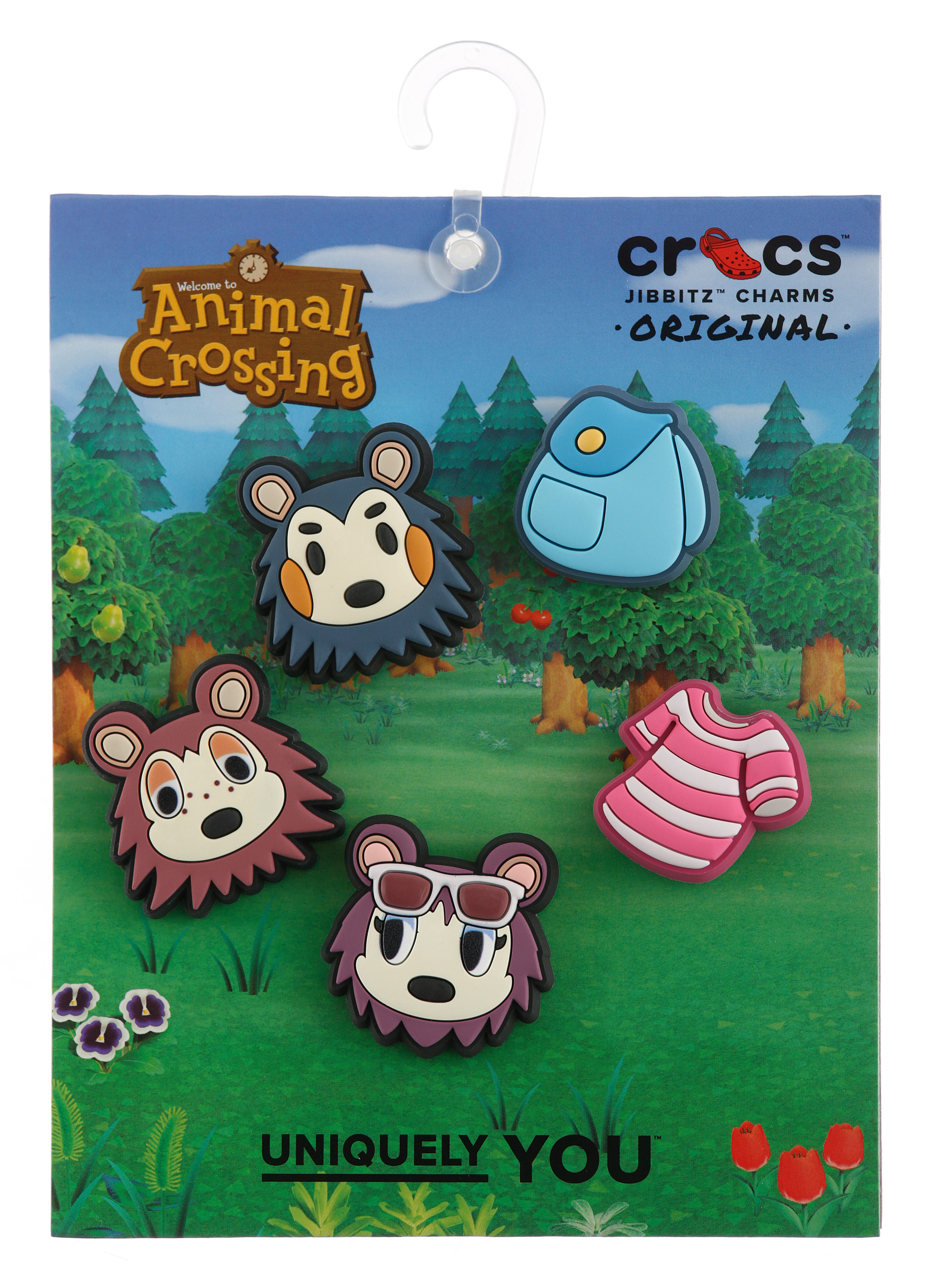 Crocs Schoenbutton Jibbitz™ Animal Crossing 5 Pack Pin met Animal Crossing motieven (set, 5-delig, Geen speelgoed. Niet geschikt voor kinderen jonger dan 3 jaar)