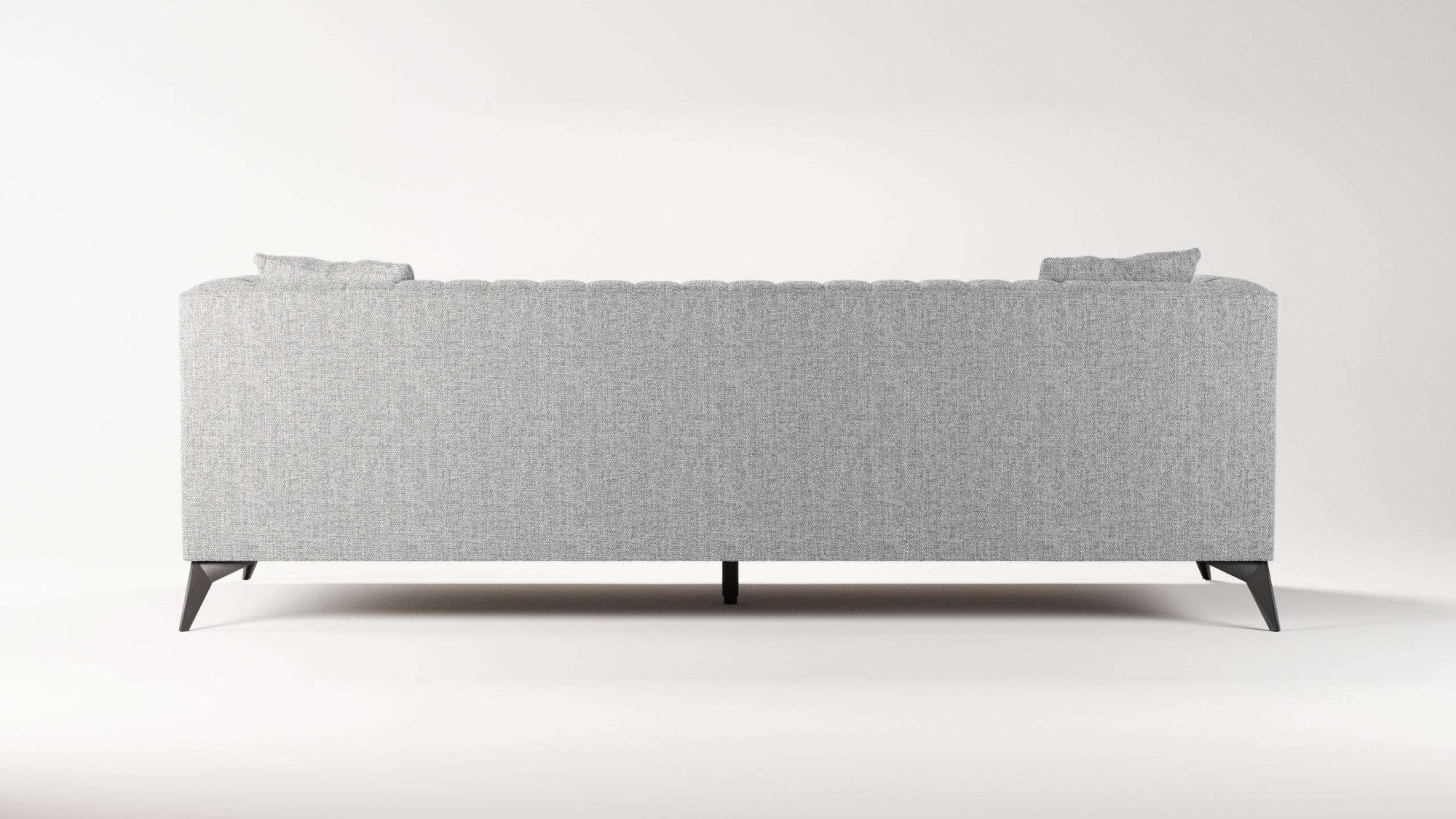 Places of Style 4-zitsbank MATTHEW elegant designsofa, afmetingen B/D/H: 231/86/74 cm XXL, stiksels in de rug, losse zitkussens, inclusief 2. sierkussen