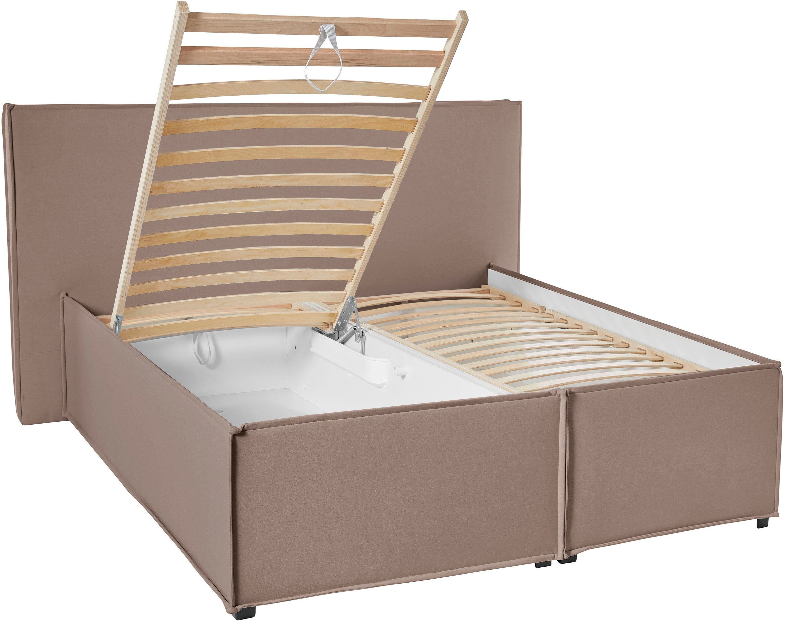 LeGer Home by Lena Gercke Gestoffeerd bed Isaline naar keuze zonder matras of met 3 matrassoorten, hoofdbordhoogte 107 cm