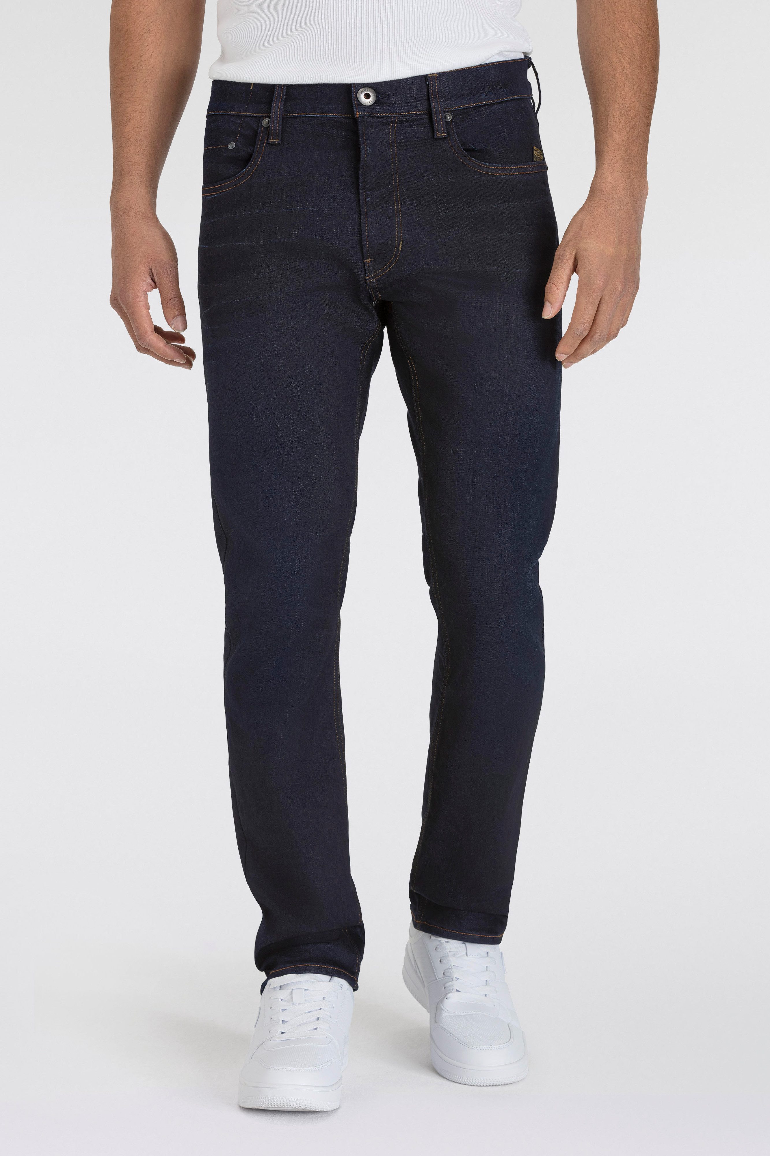 G-Star RAW Straight jeans Mosa Straight met lichte naden heren straight jeans maat 33 blauw
