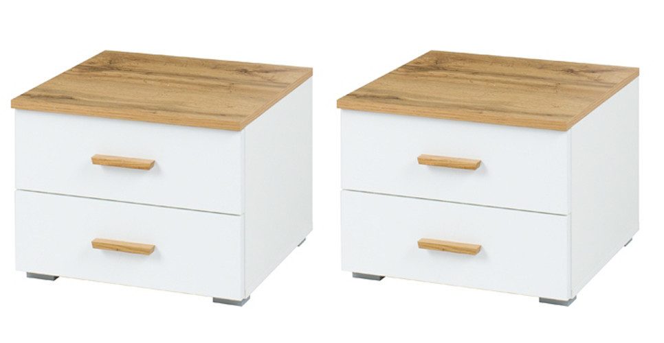 INOSIGN Nachtkastje Nachttafels Fabella (2 stuks), BxDxH 46,4x40,8x35 cm (set)
