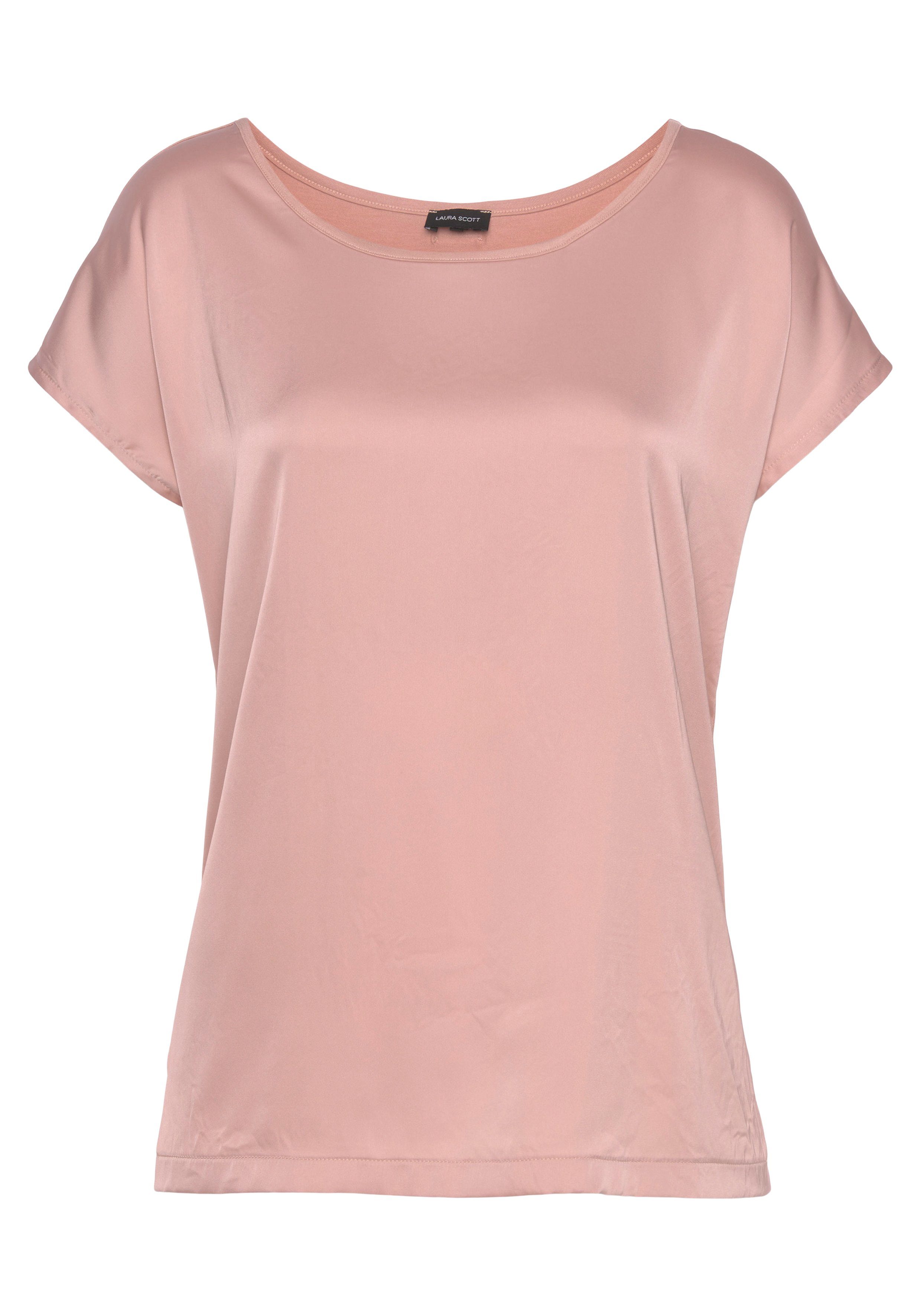 Laura Scott Shirtblouse van satijn en jersey