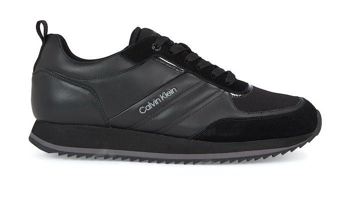 Calvin Klein Sneakers LOW TOP LACE UP MIX met zijlogo, vrijetijdsschoen, halve schoen, veterschoen