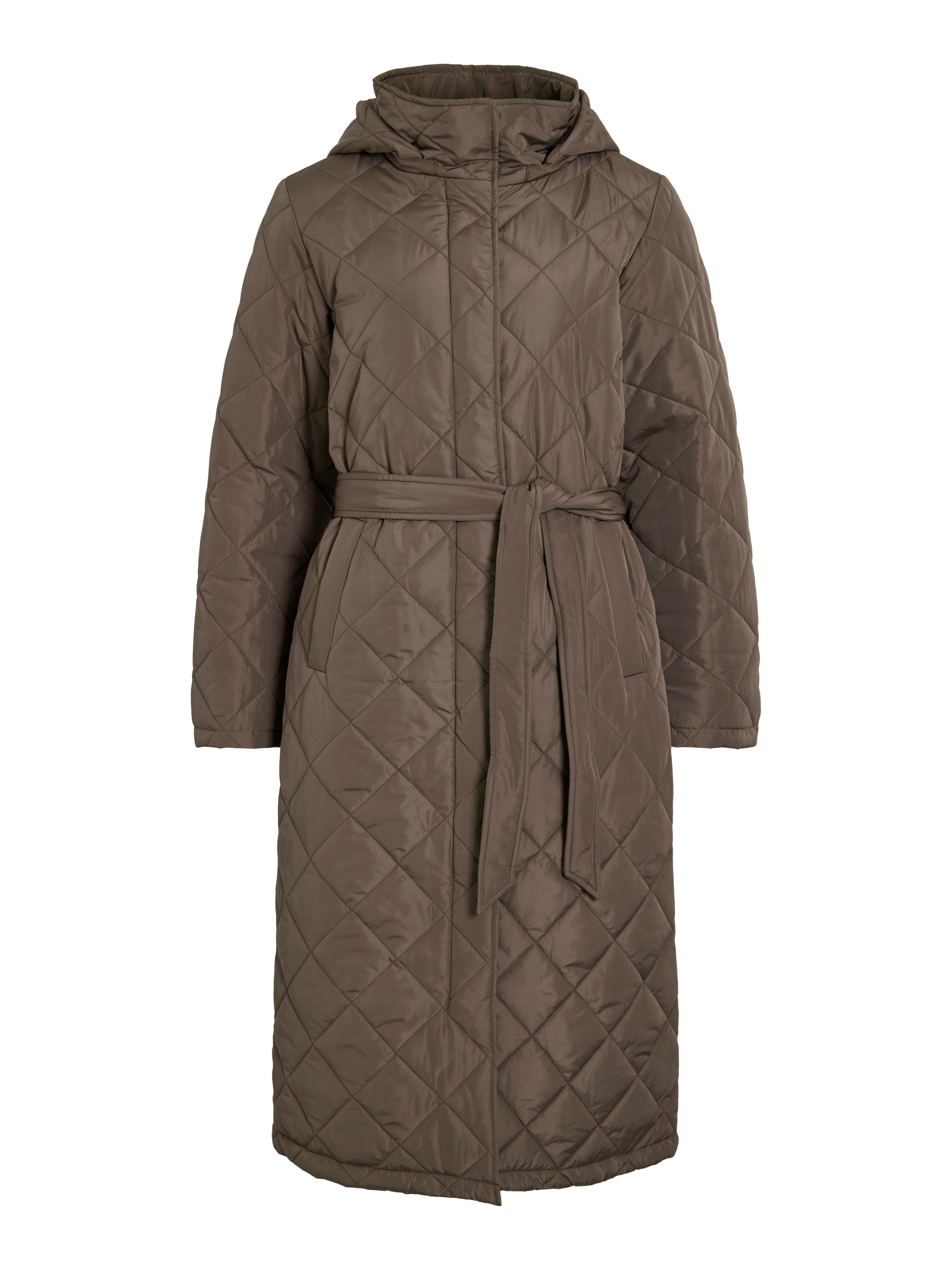 Vila Lange jas van imitatiebont VIKANTE QUILTED L/S COAT - NOOS