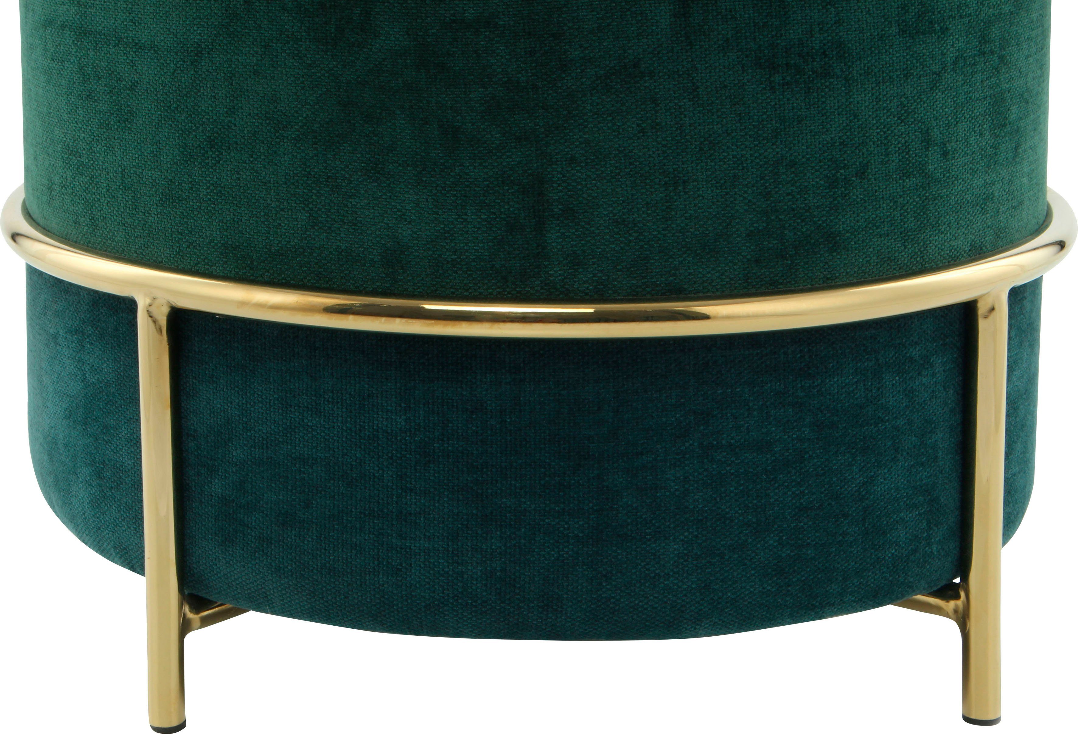 Kayoom ZitHocker Matilda 225, comfortabele ronde vorm, gezellige design-hocker (1 stuk)