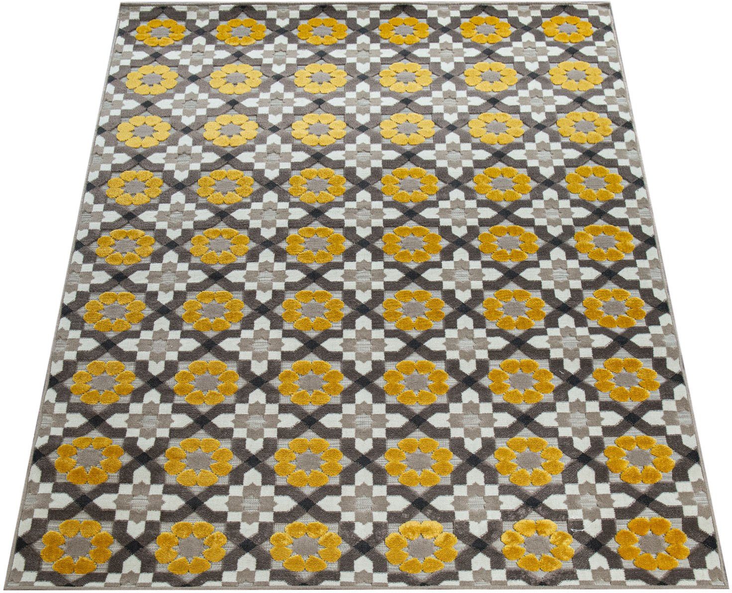 Paco Home Vloerkleed Charleroi 492 3d-design, motief bloemen, geschikt voor binnen en buiten