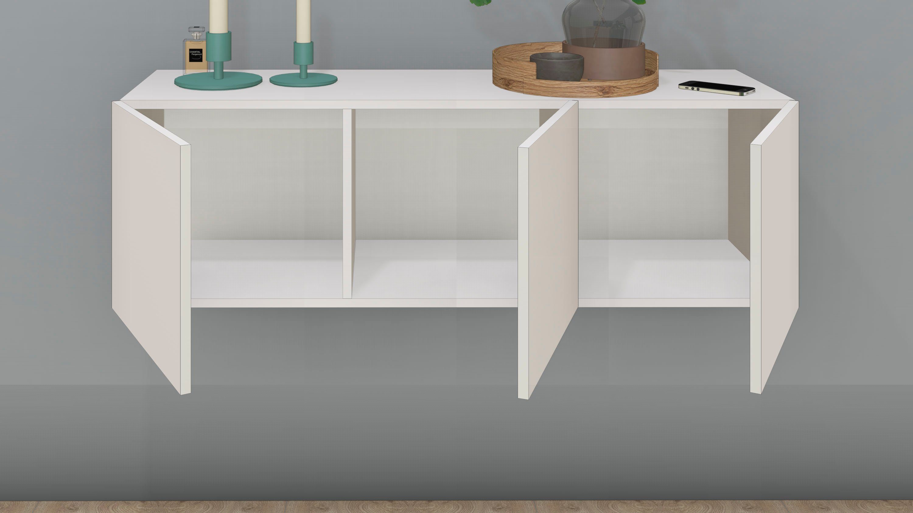 borchardt Möbel Tv-meubel Vaasa Breedte 114 cm, alleen hangend