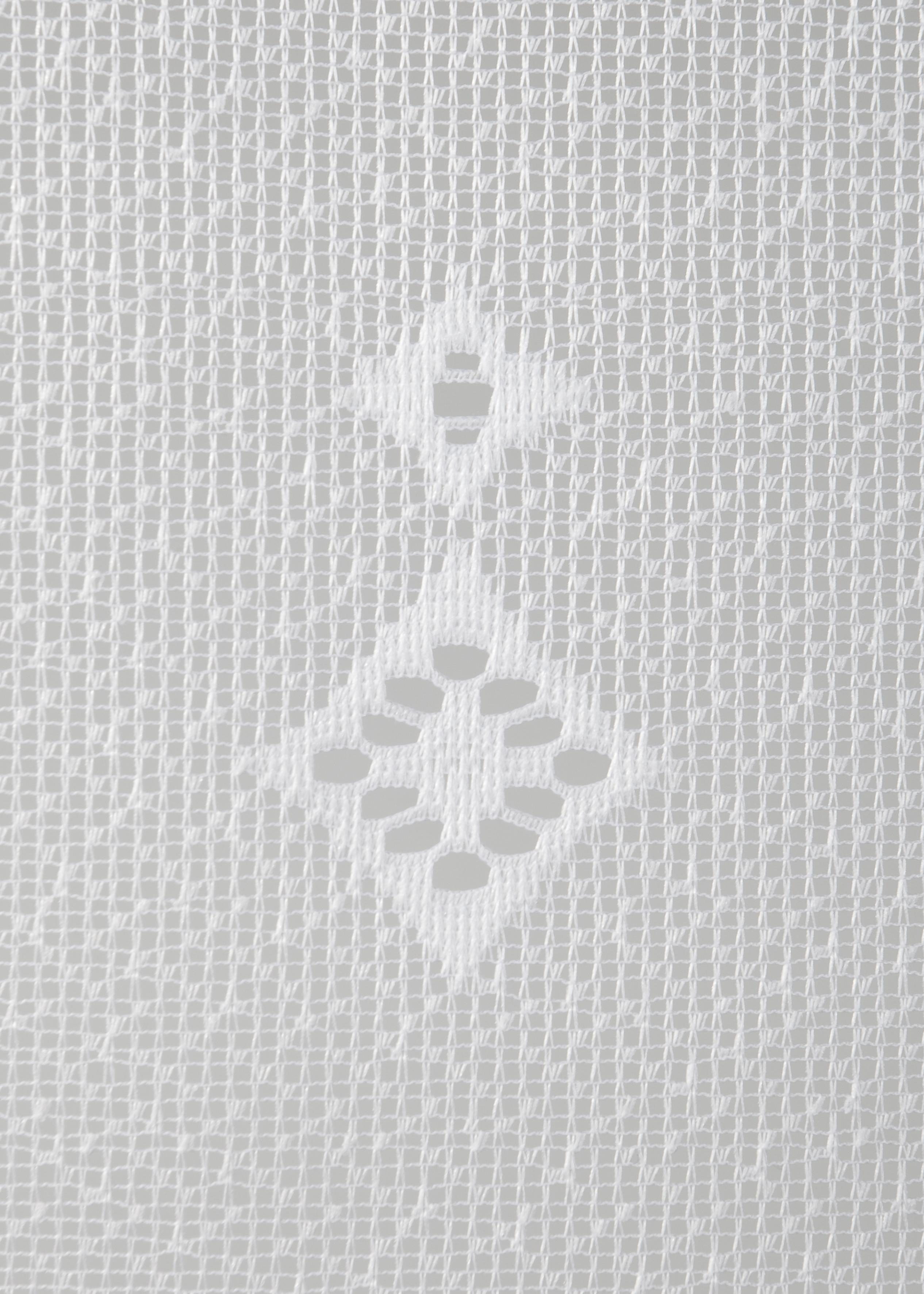 Weckbrodt Gordijn Wenen Jacquard, gestructureerd, allover, bloemig, halfdoorzichtig, bies, store (1 stuk)
