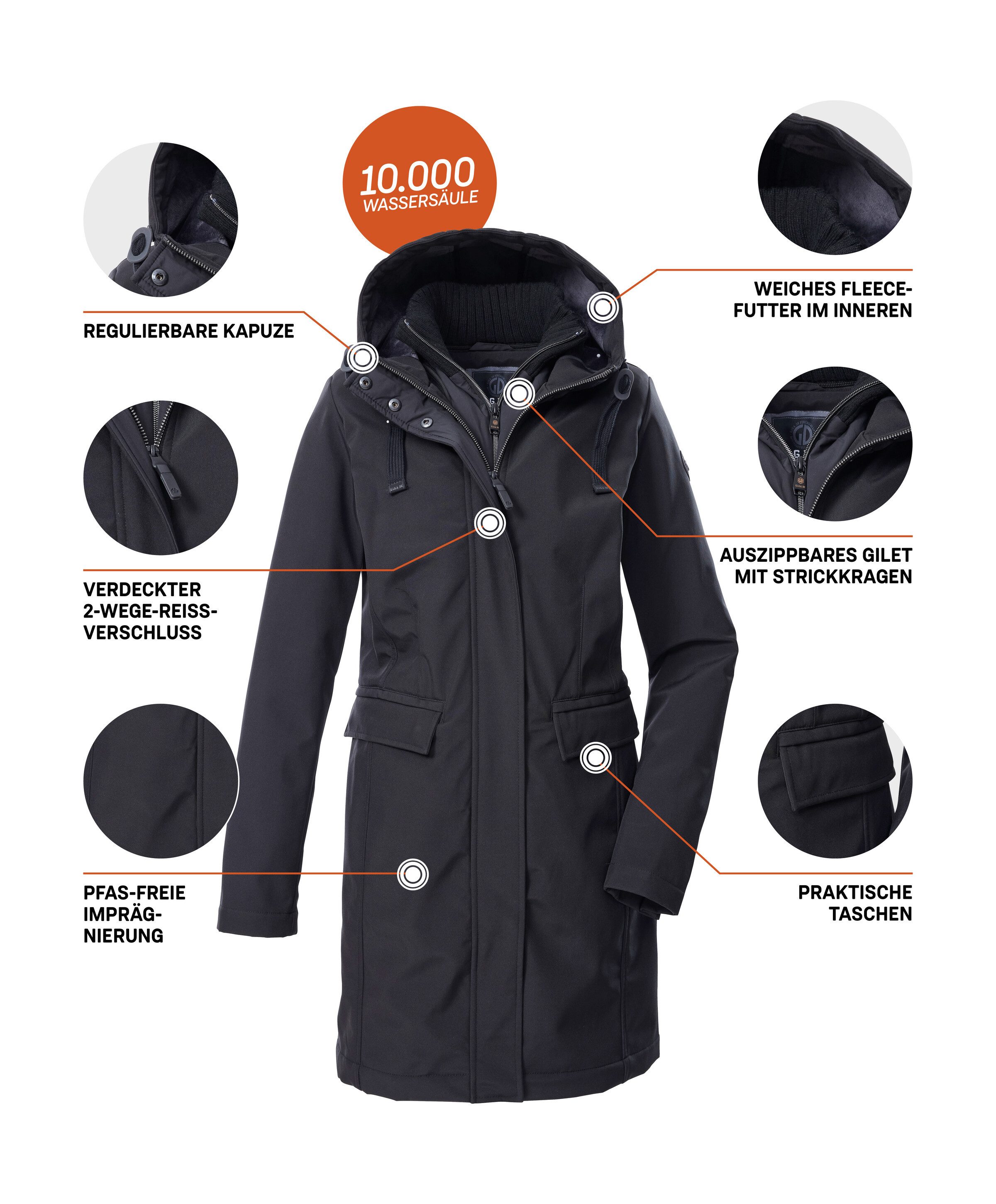 G.I.G.A. DX by killtec Softshell-parka GW 79 WMN SFTSHLL PRK