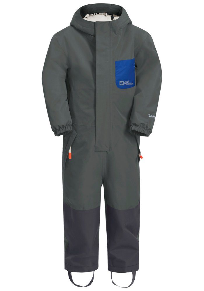 Jack Wolfskin Ski-overall GLEELY 2L INS OVERALL K meisjes skibroeken maat 128 groen
