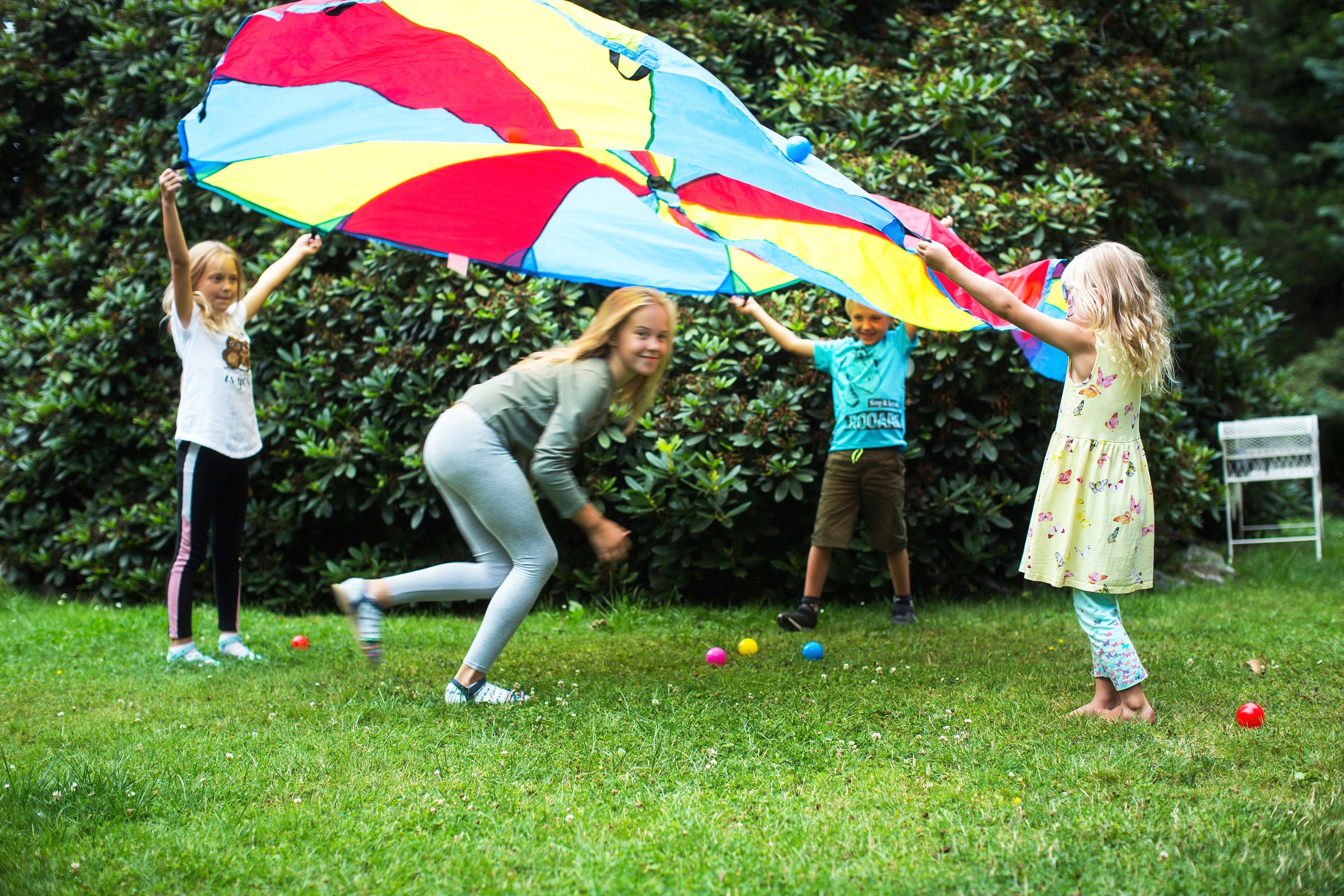 Knorrtoys® Spel Omhoog en omlaag met 25 kleurrijke ballen