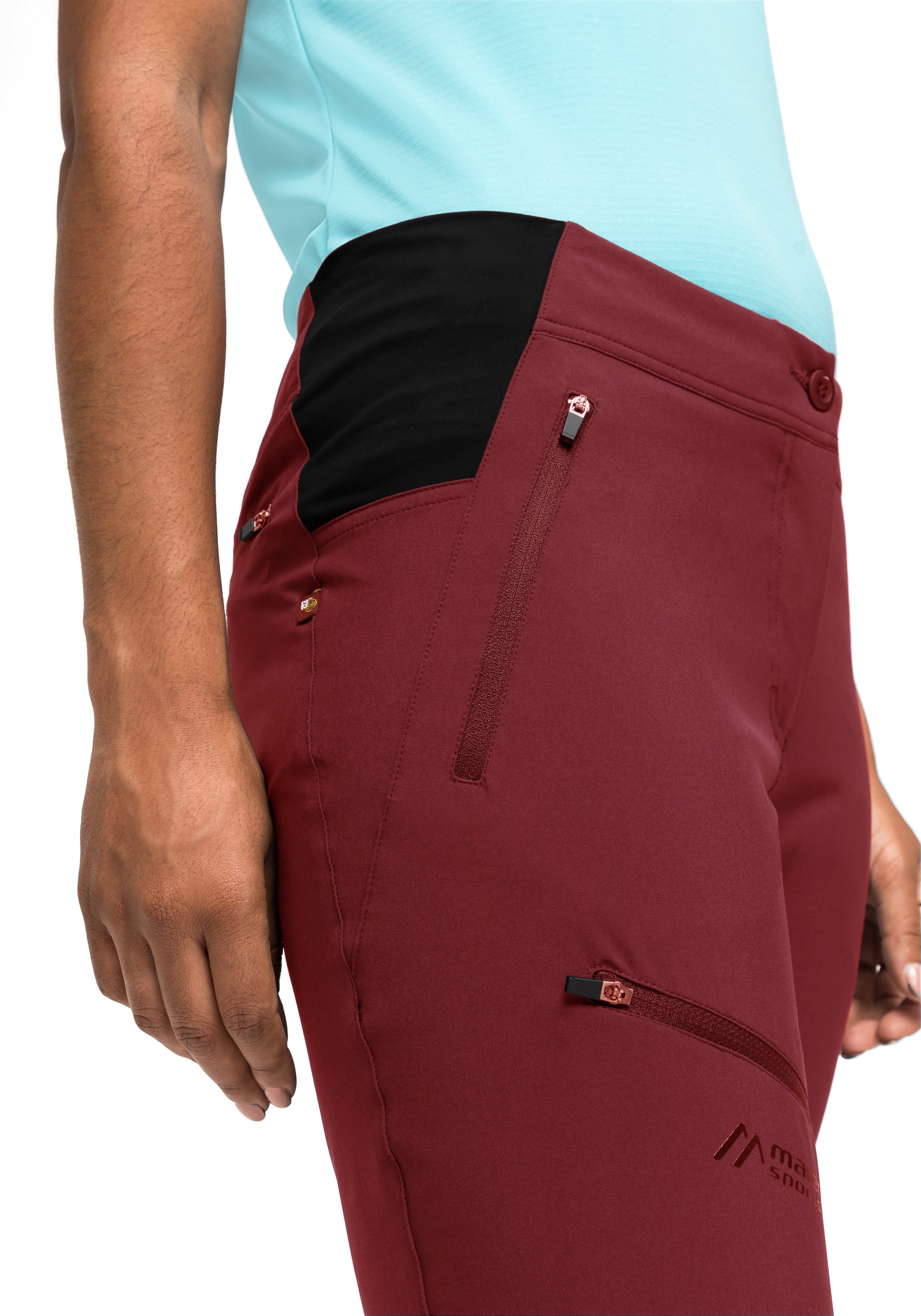 Maier Sports Capribroek Latit Capri Vario Dames capri, korte wandelbroek, outdoorbroek met 4 zakken, regular fit
