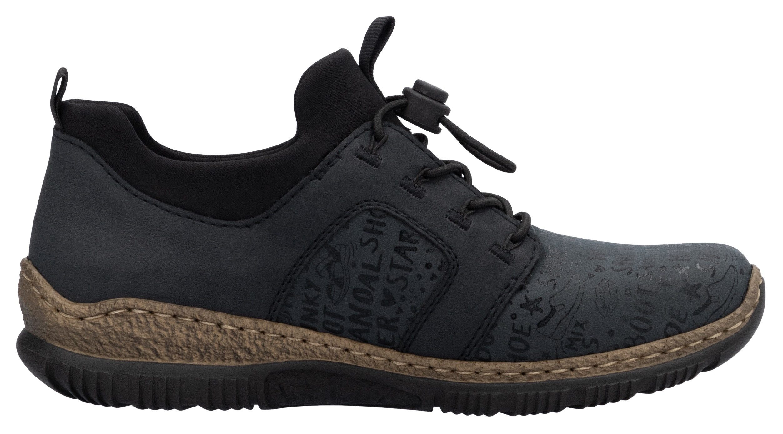 Rieker Slip-on sneakers , instapschoen, vrijetijdsschoen, lage schoen met praktische aanhaallussen