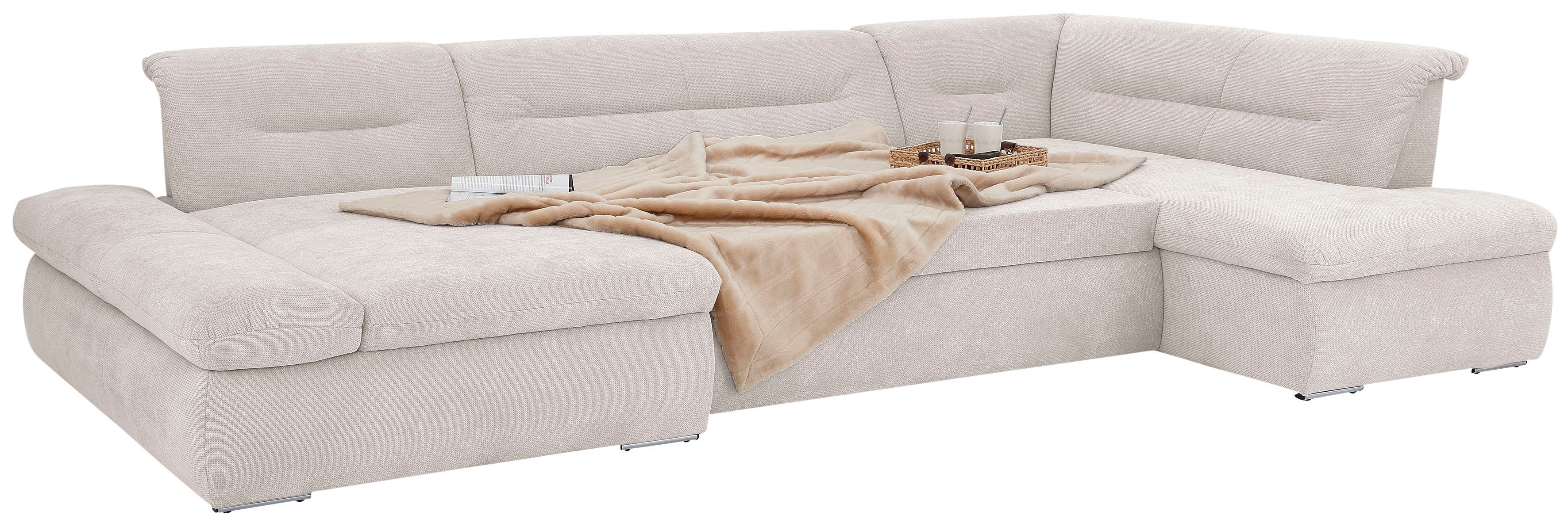 INOSIGN Zithoek Avesa U-vorm Naar keuze met verstelbare armleuningen en slaapfunctie, bxdxh: 355x216x80cm
