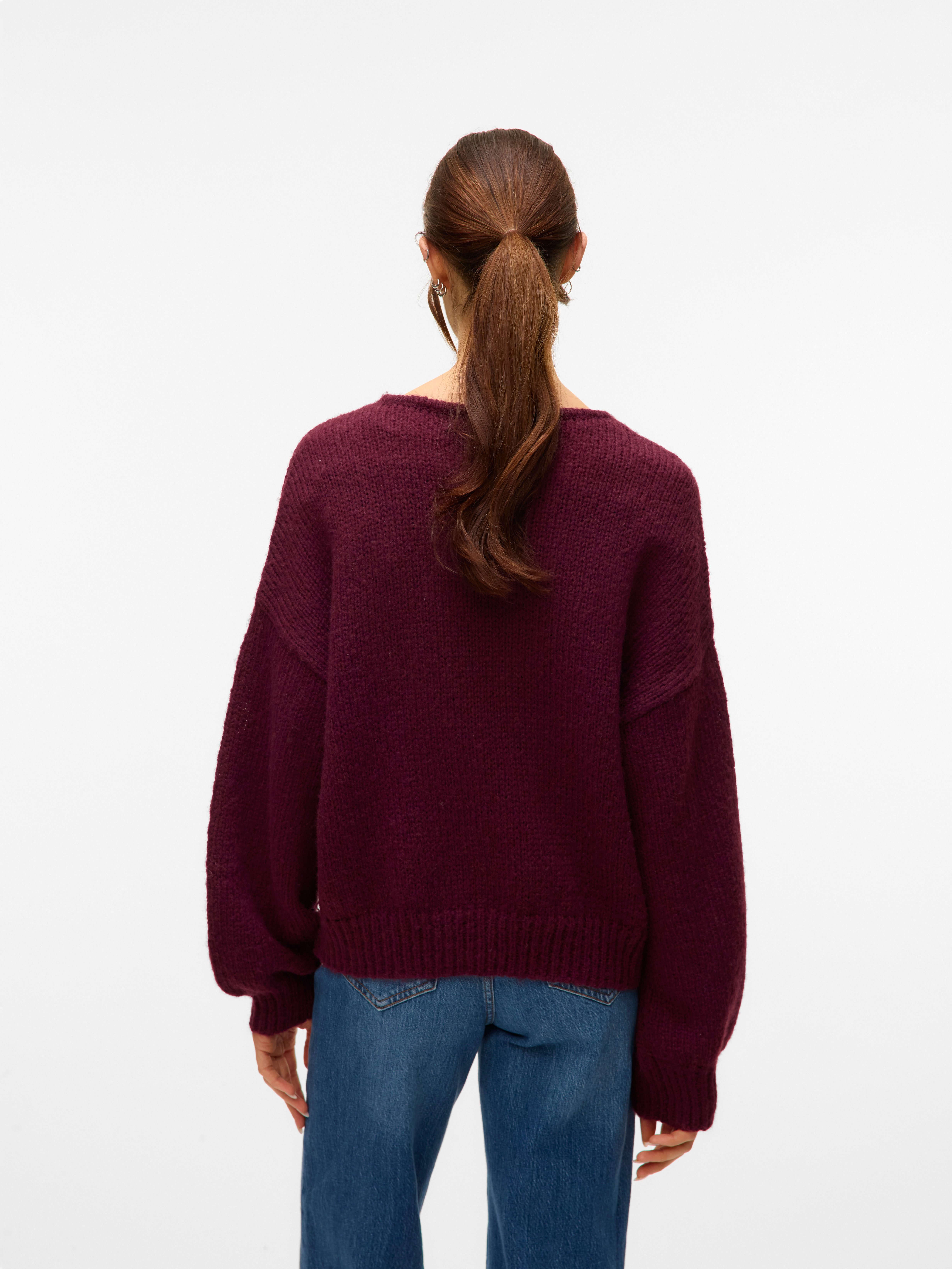 Vero Moda Trui met V-hals VMLOLLIPOP LS V-NECK PULLOVER BOO