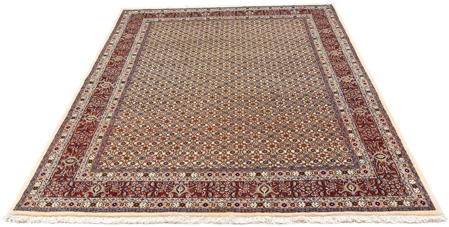 morgenland Wollen kleed Moud medaillon beige 196 x 149 cm Uniek exemplaar met certificaat