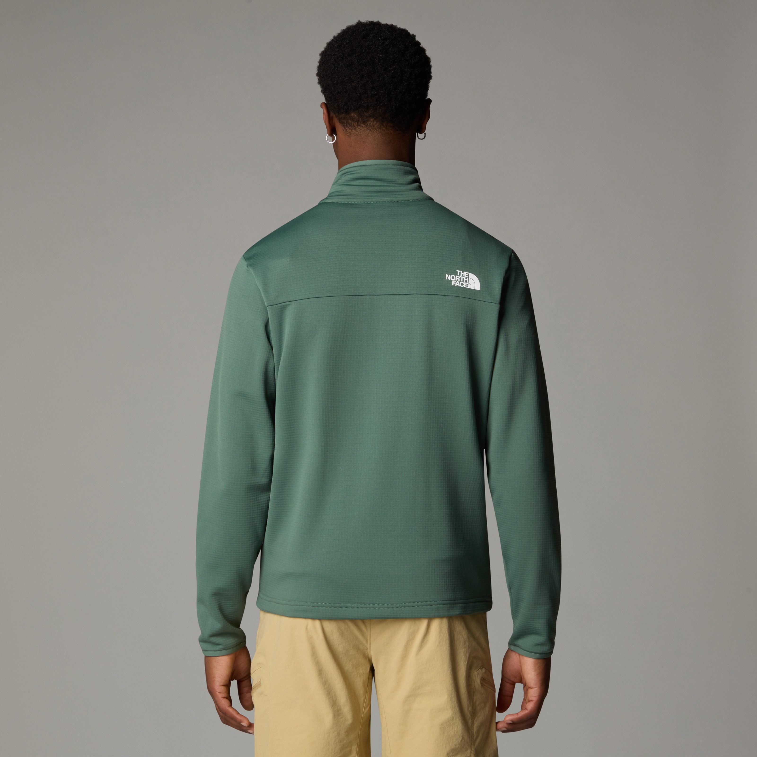 The North Face Fleecejack Cedar Trail Grid fleece jack met doorlopende rits voor heren