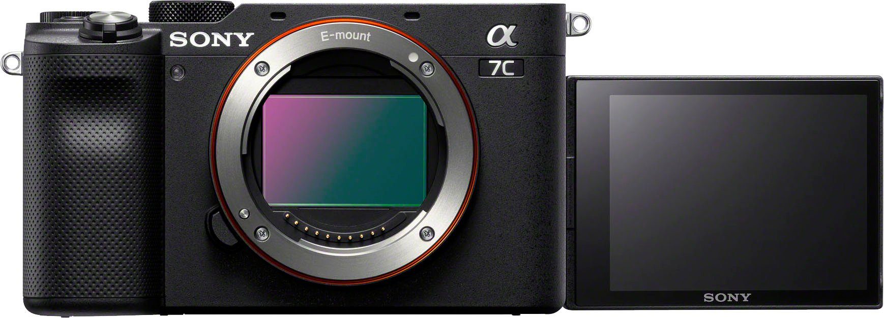 Sony Full-frame digitale camera ILCE-7CB A7C 4k video, 5-assige beeldstabilisatie, nfc, bluetooth, enkele behuizing