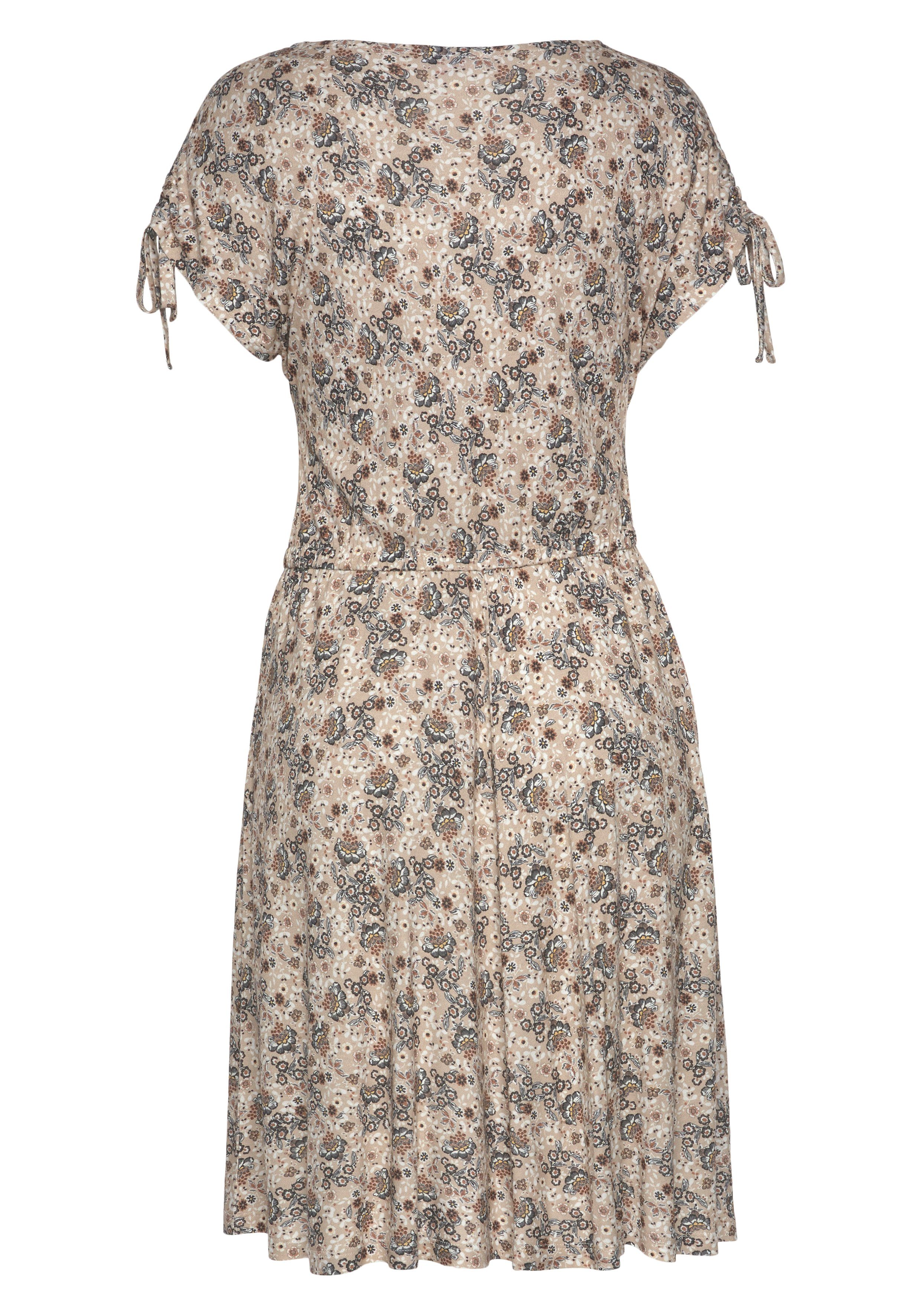 Vivance Jerseyjurk met bloemenprint, soepelvallende zomerjurk, strandjurk
