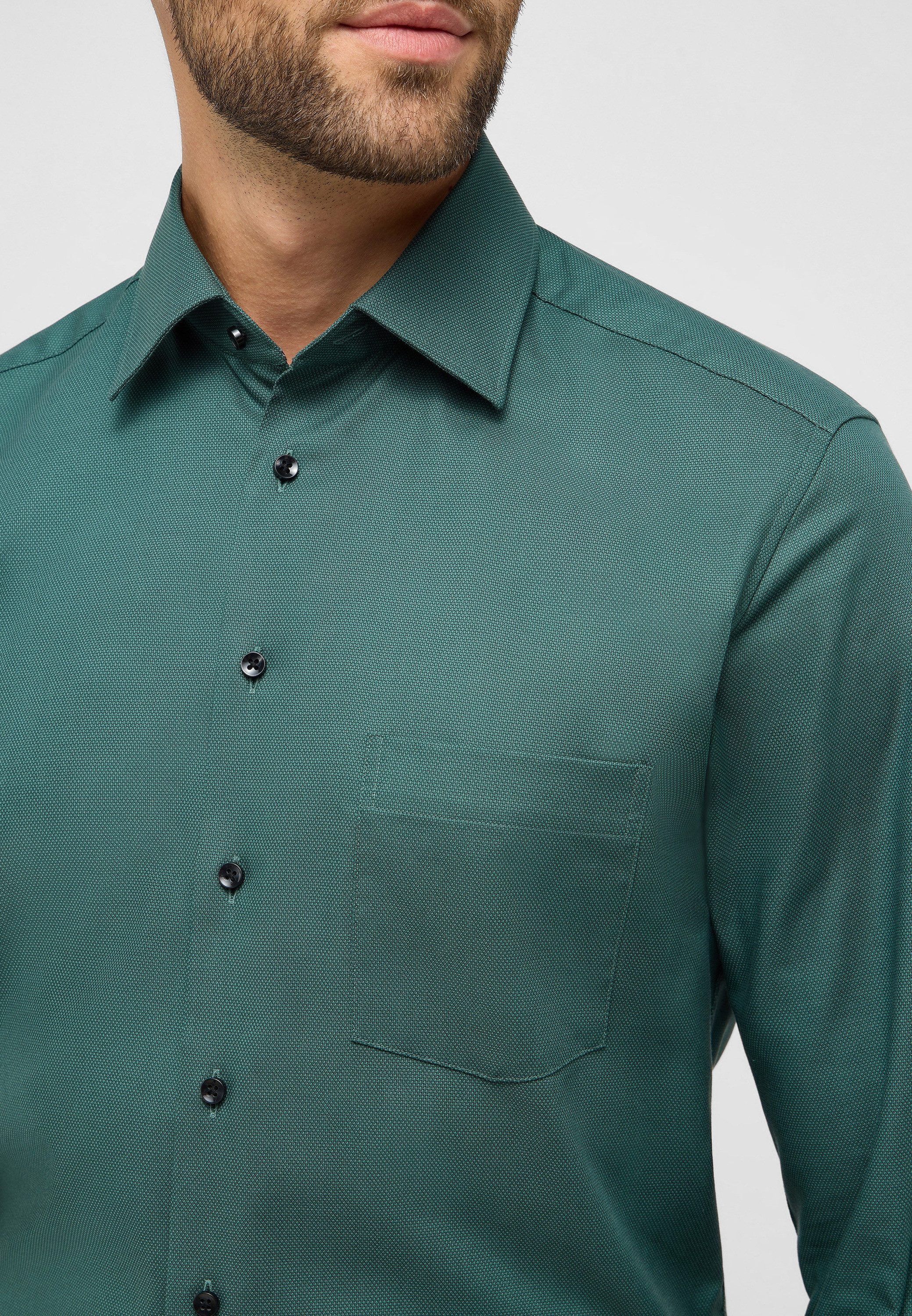 Eterna Overhemd met lange mouwen MODERN FIT NON IRON (strijkvrij)
