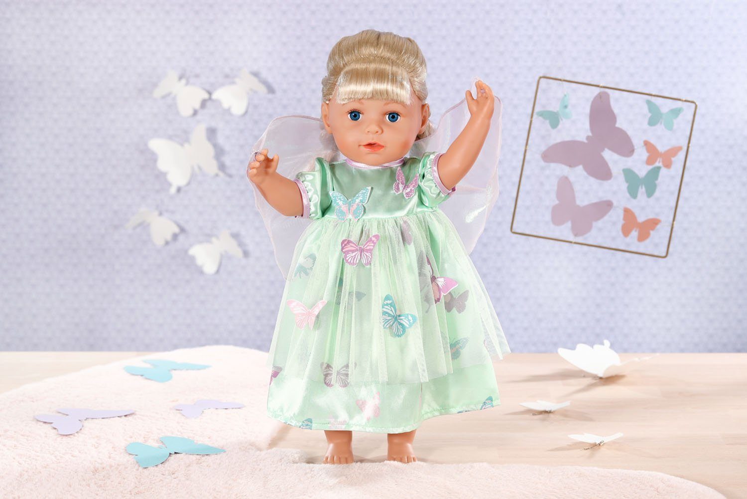 Zapf Creation® Poppenkleding Dolly Moda, feeënjurk met vleugels, 43 cm