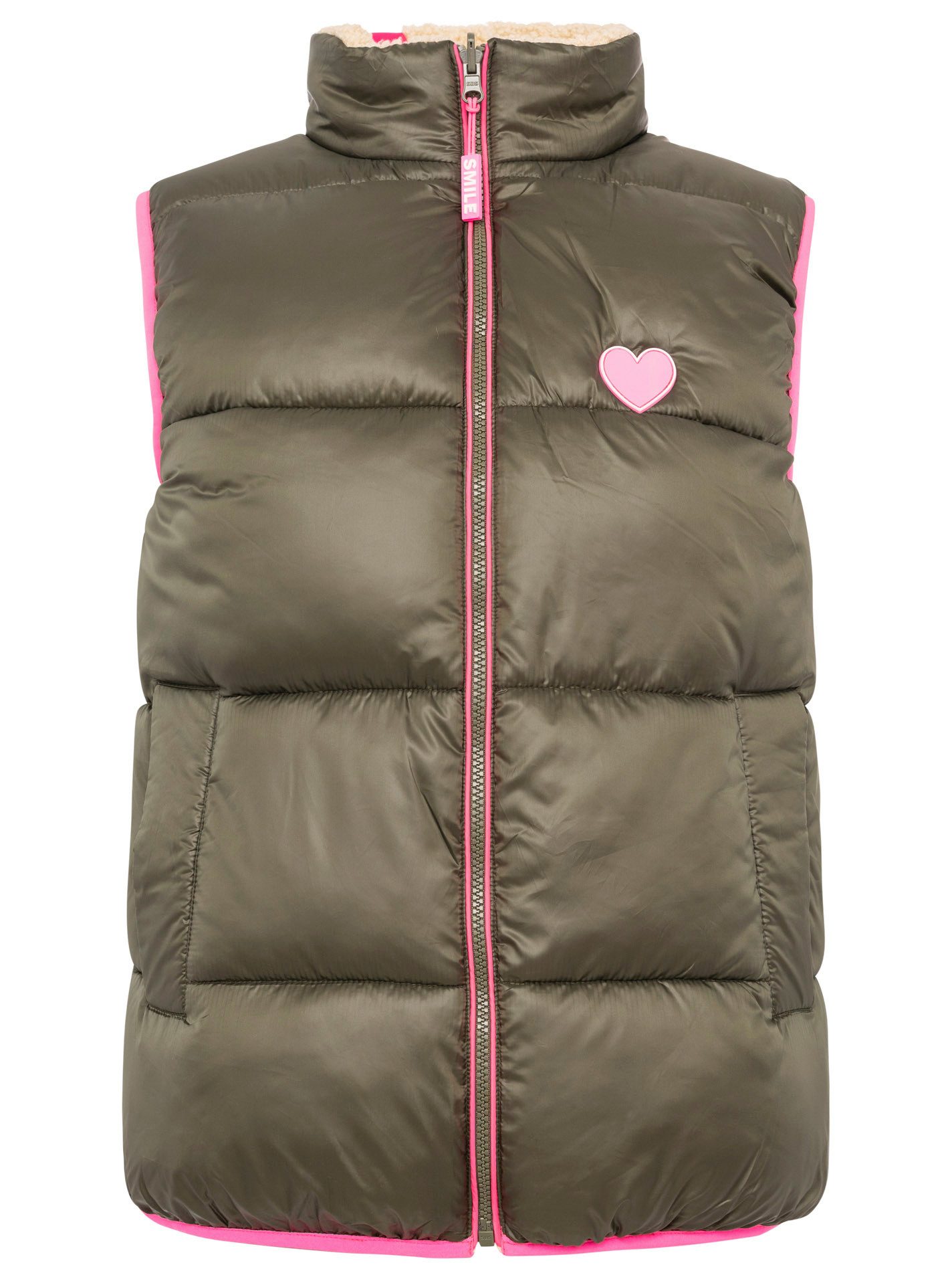 Zwillingsherz Reversible-gilet "Teddy Wendbar"