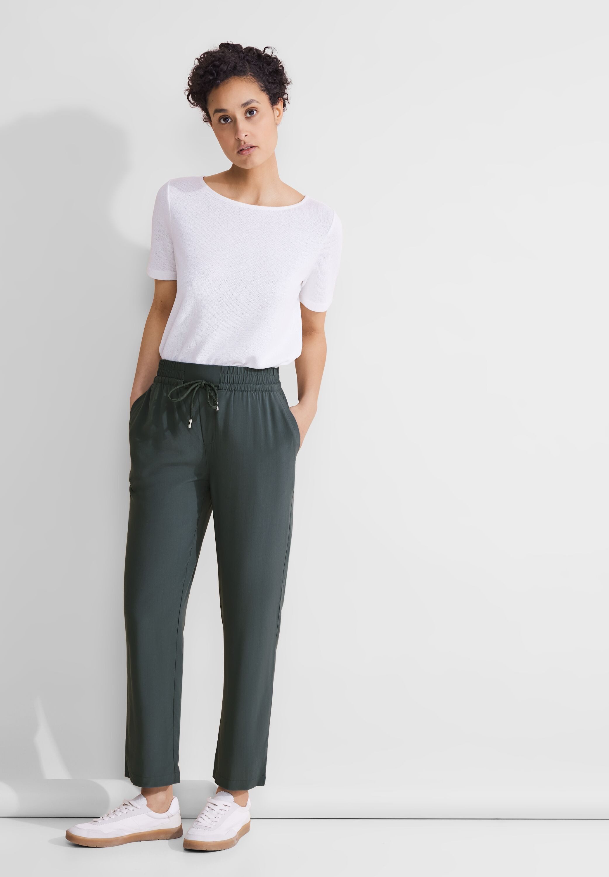 STREET ONE Joggingbroek in unikleur