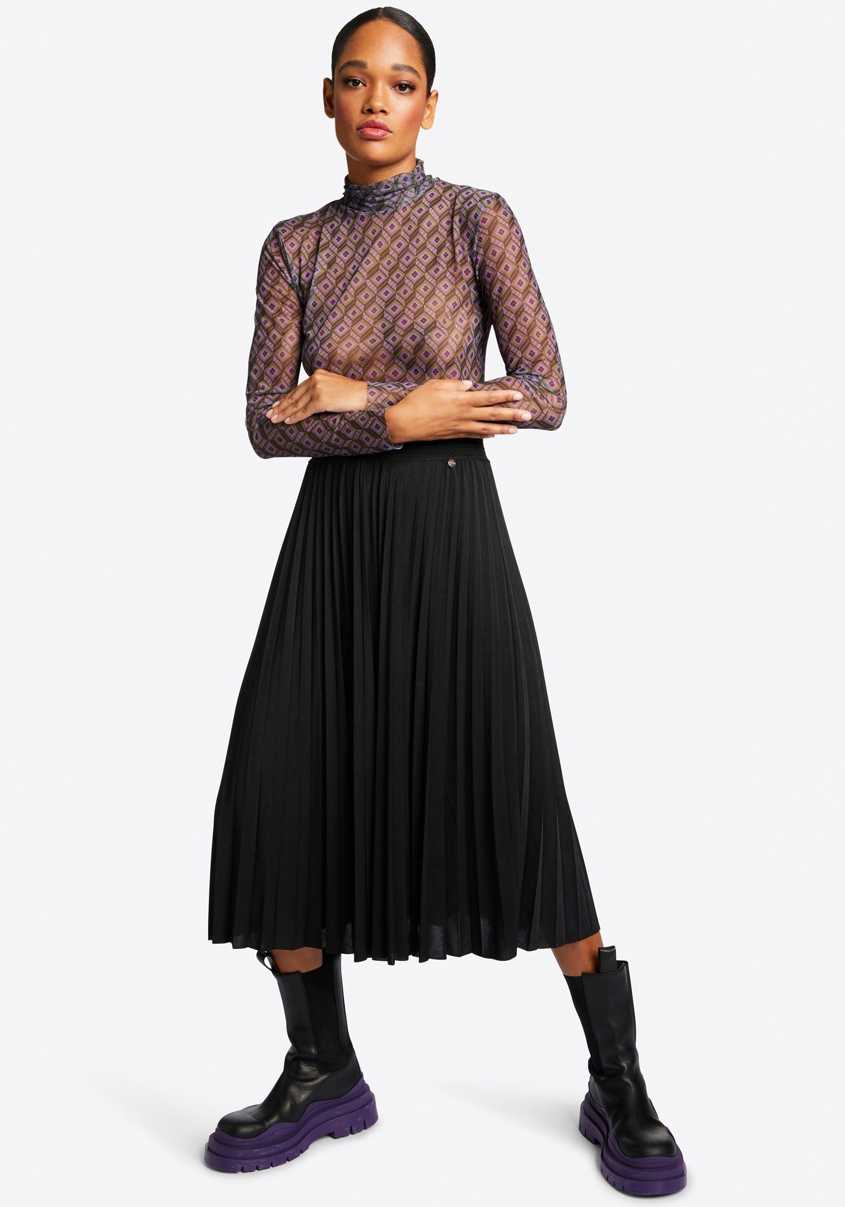 Rich & Royal Plissérok met elastische taille