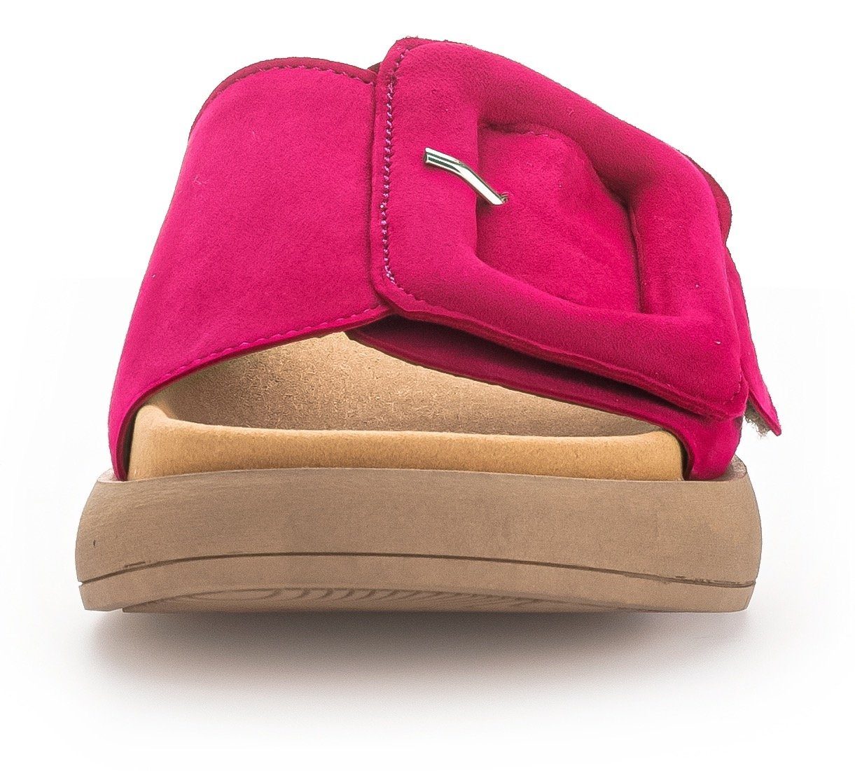 Gabor Slippers , plateau, zomerschoen, slippers met grote decoratieve gesp