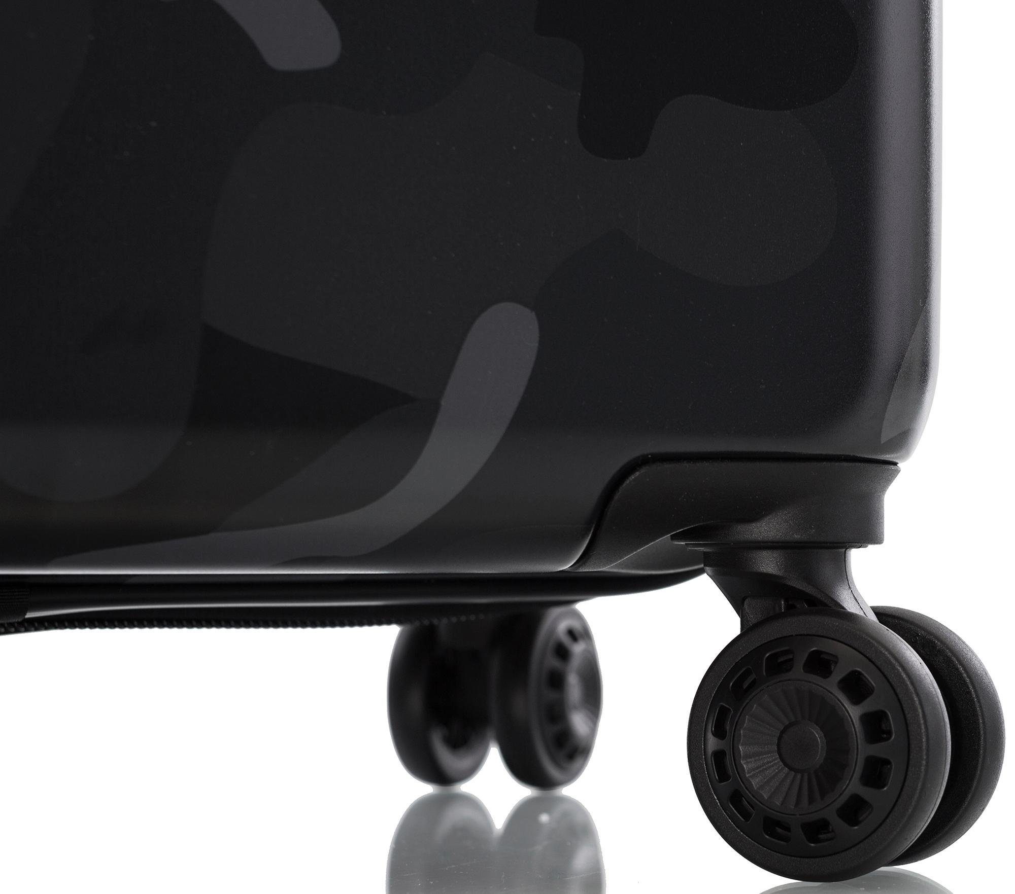 Heys Hardshell-trolley Black Camo, 76 cm Heys x Joachim Llambi reisbagage TSA-slot volumevergroting