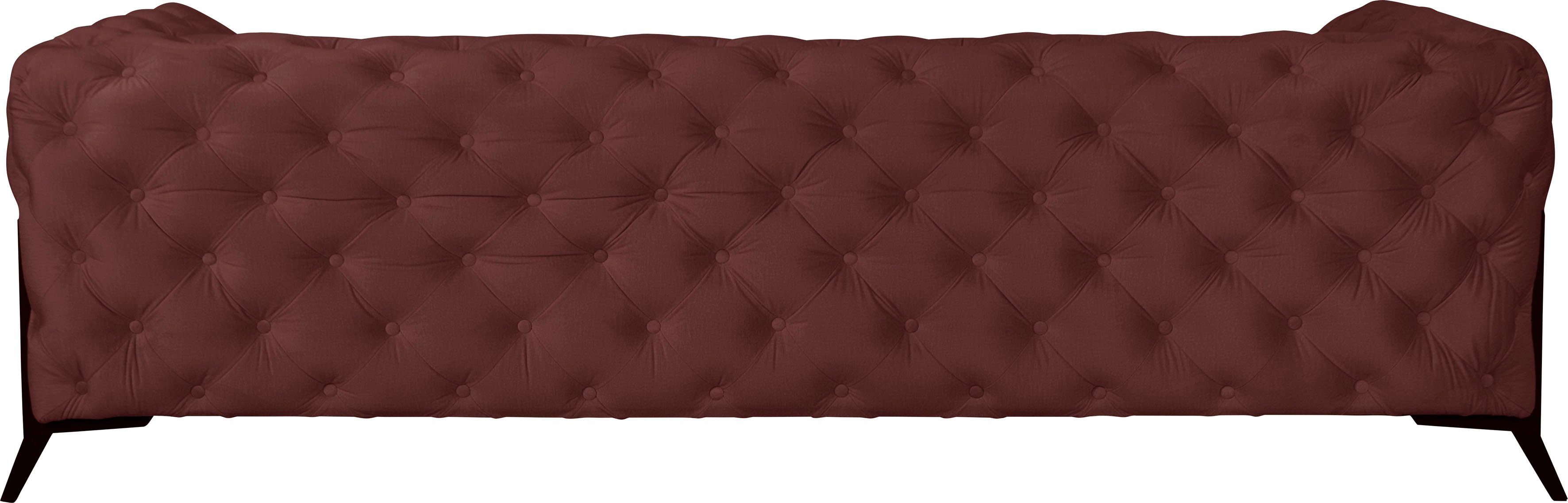 Leonique Chesterfield-bank Amaury luxueuze capitonnage, moderne chesterfield look, kleur van de poten ter keuze