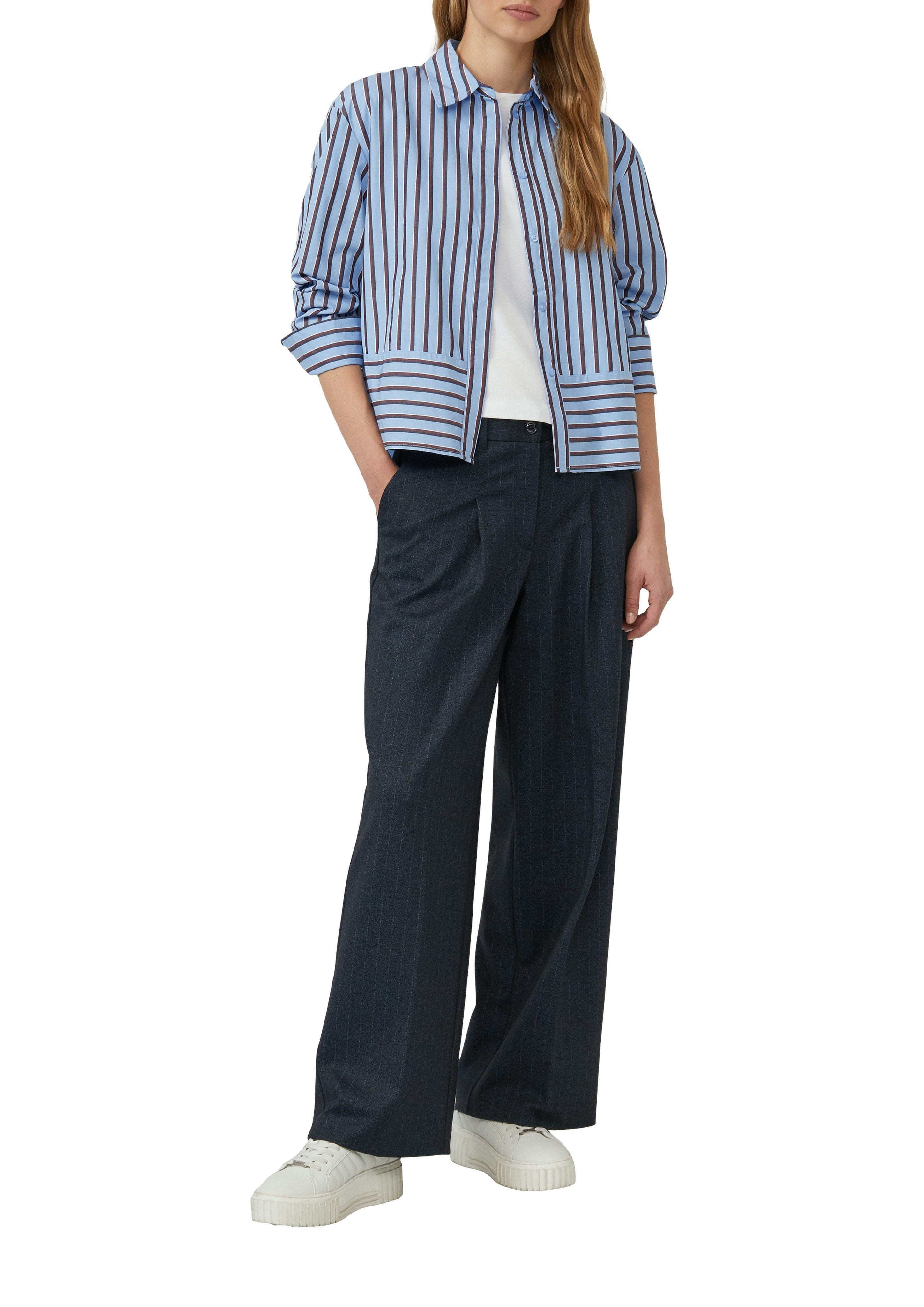 s.Oliver Blouse met lange mouwen met lengte- en breedtestrepen
