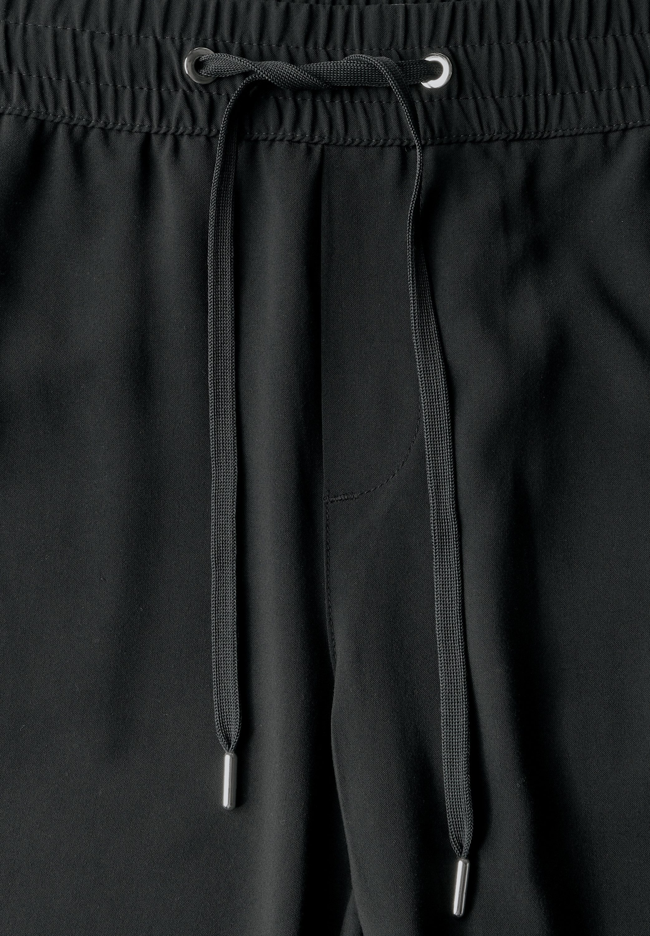 STREET ONE Stoffen broek Style Emee elastische band met rijgkoord
