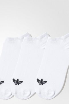 adidas originals sportsokken trefoil liner sokken, 3 paar wit